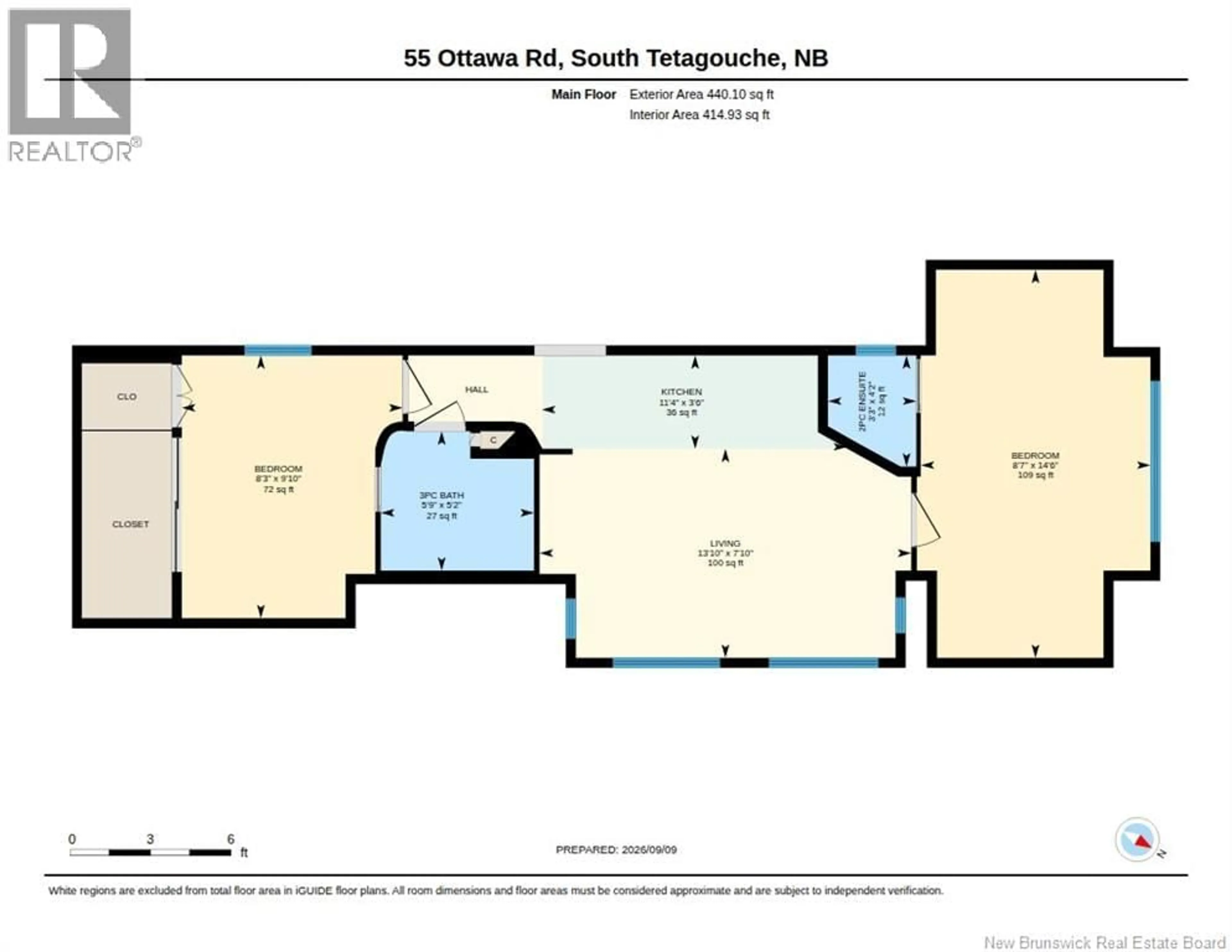 Floor plan for 55 OTTAWA ROAD, South Tetagouche New Brunswick E2A7G1