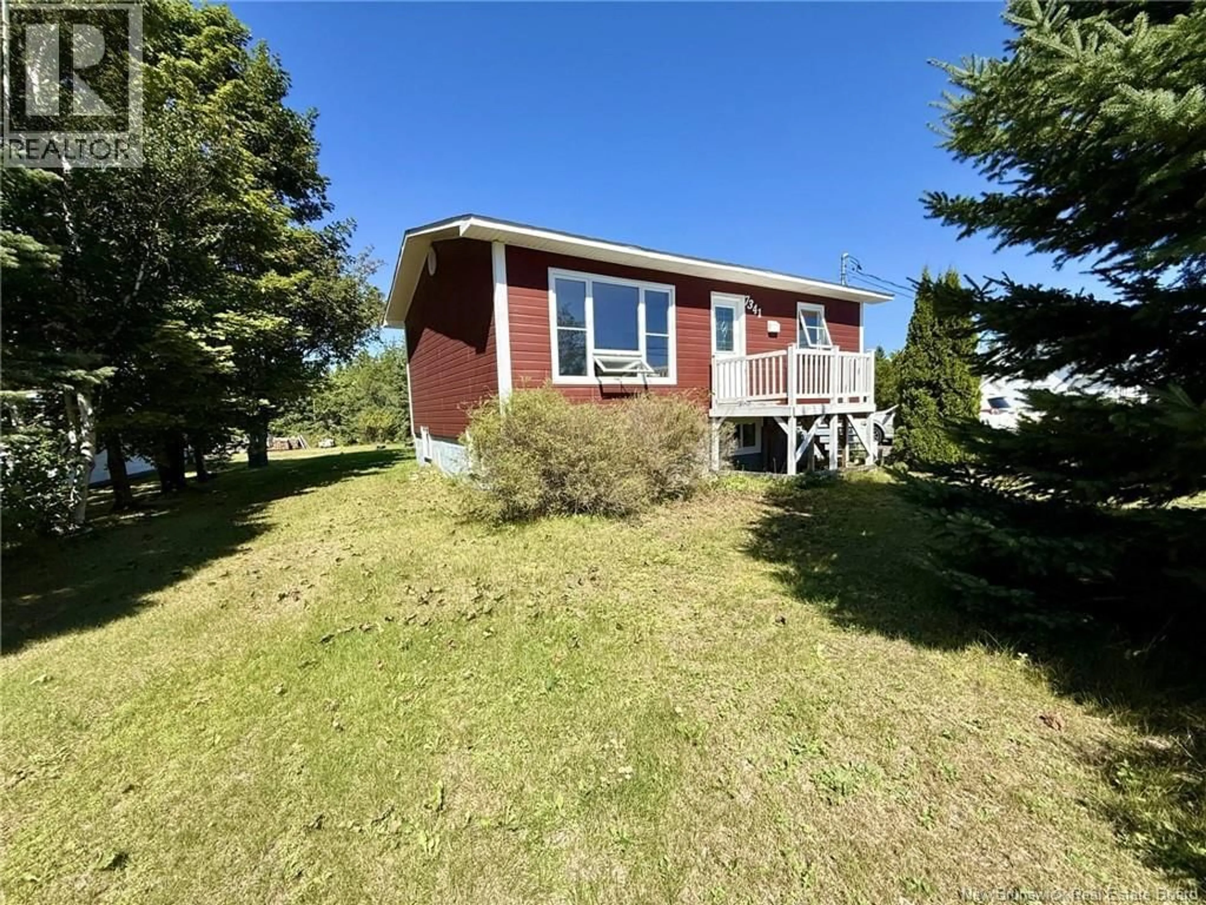 A pic from outside/outdoor area/front of a property/back of a property/a pic from drone, water/lake/river/ocean view for 7341 ROUTE 313, Sainte-Cécile New Brunswick E8T2X8