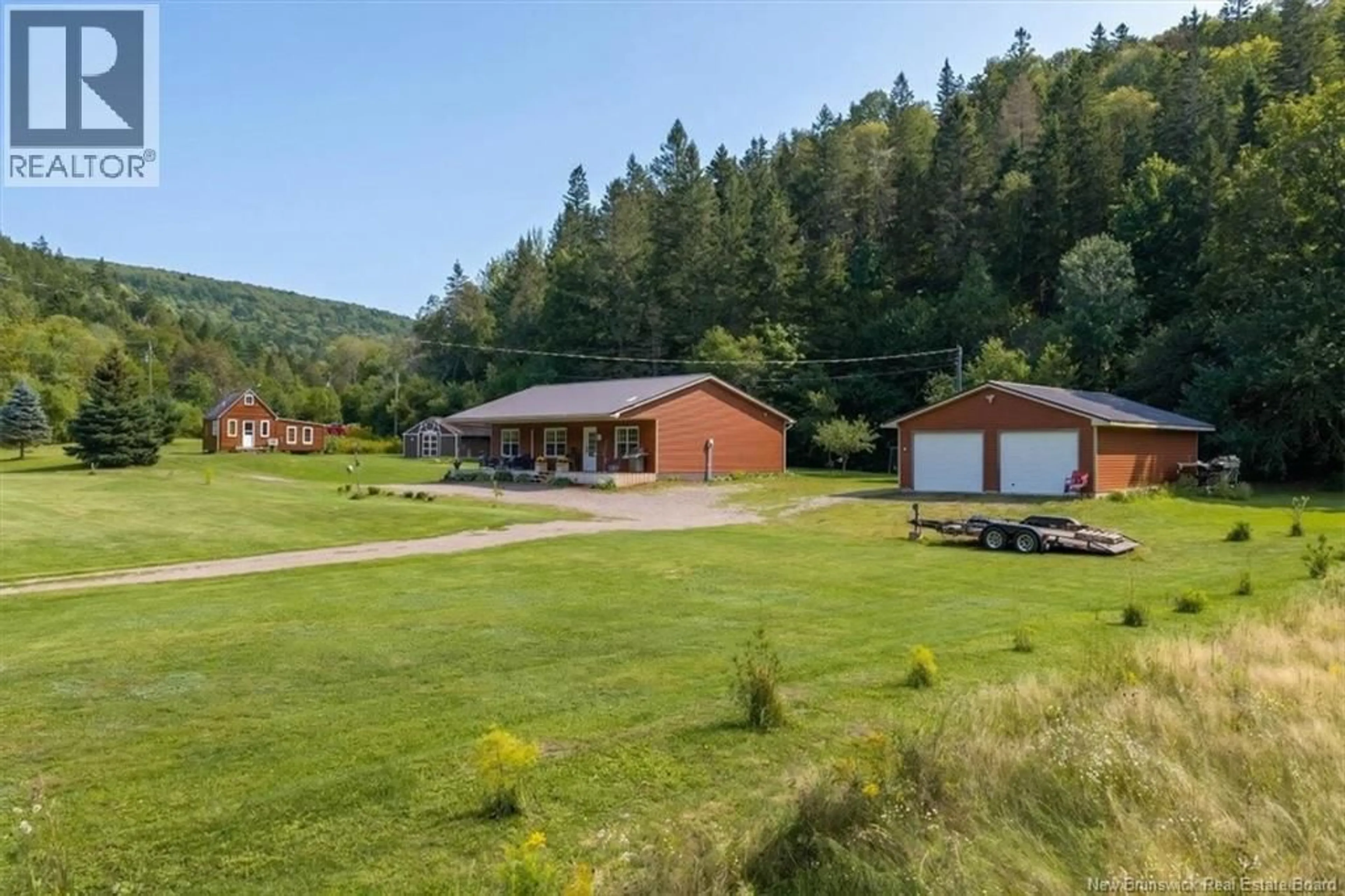 A pic from outside/outdoor area/front of a property/back of a property/a pic from drone, mountain view for 160 CREEK ROAD, Waterford New Brunswick E4E4L8