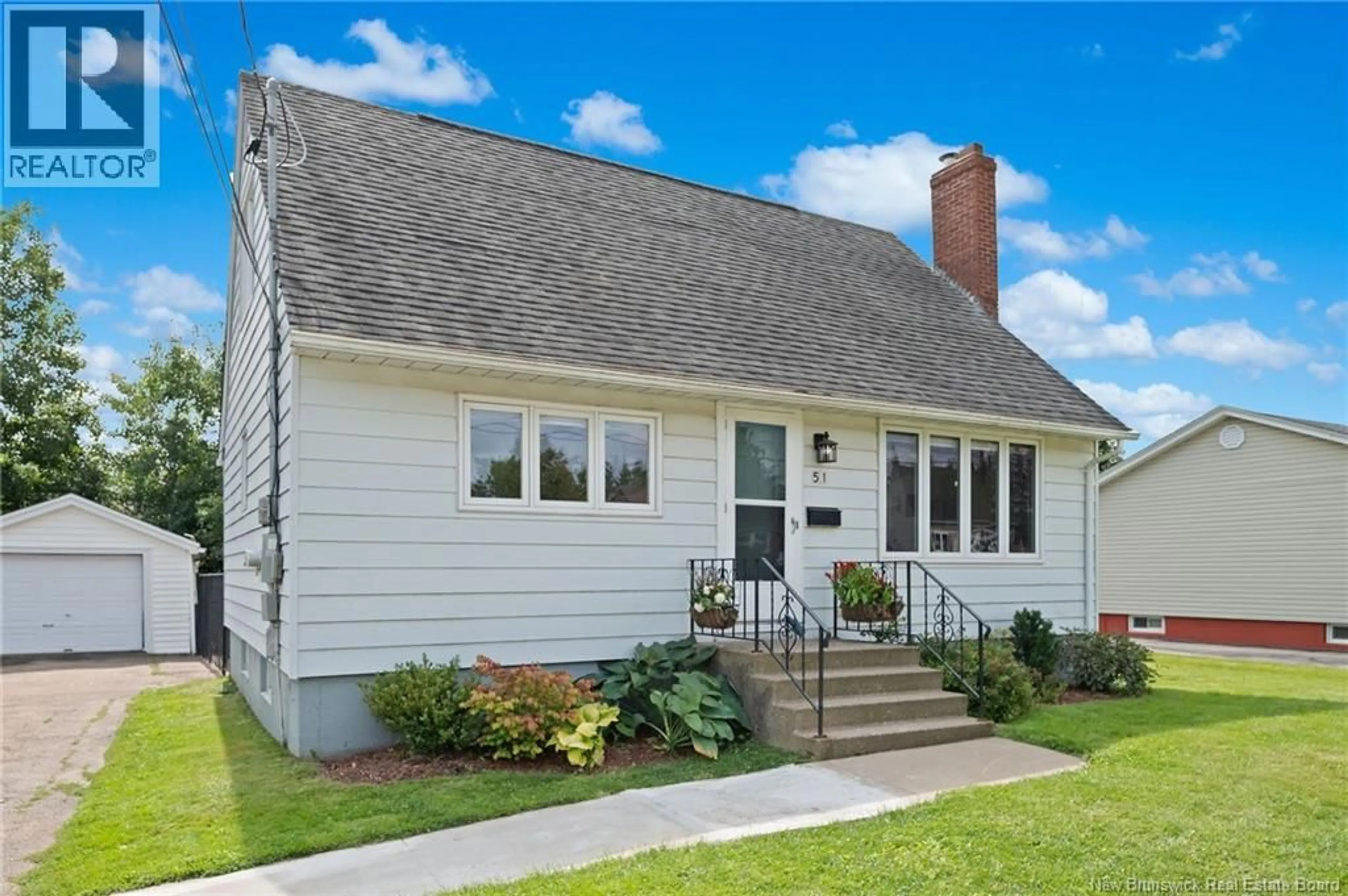 Home with vinyl exterior material, street for 51 ELLERDALE AVENUE, Moncton New Brunswick E1A3M6
