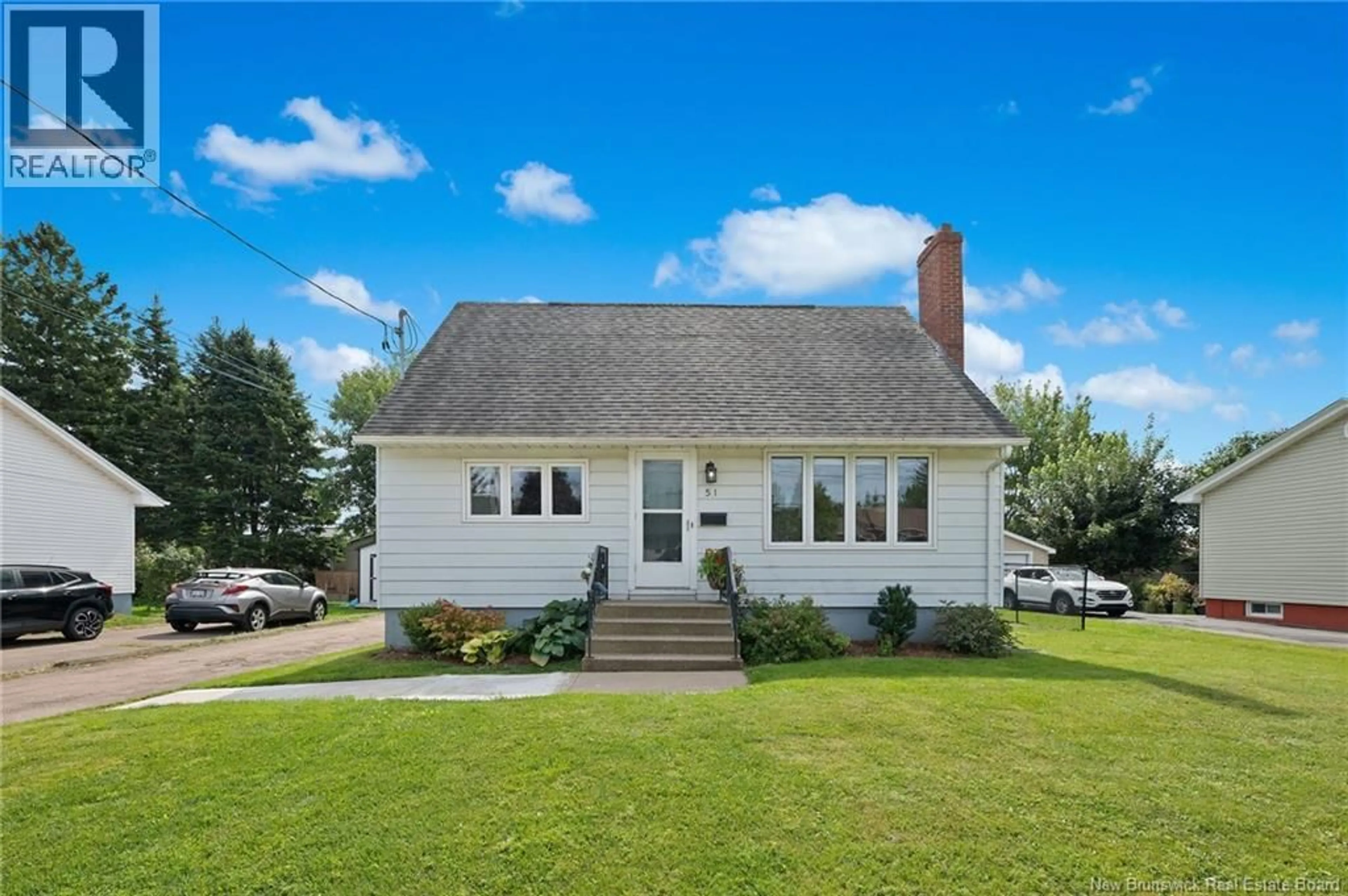Home with vinyl exterior material, street for 51 ELLERDALE AVENUE, Moncton New Brunswick E1A3M6
