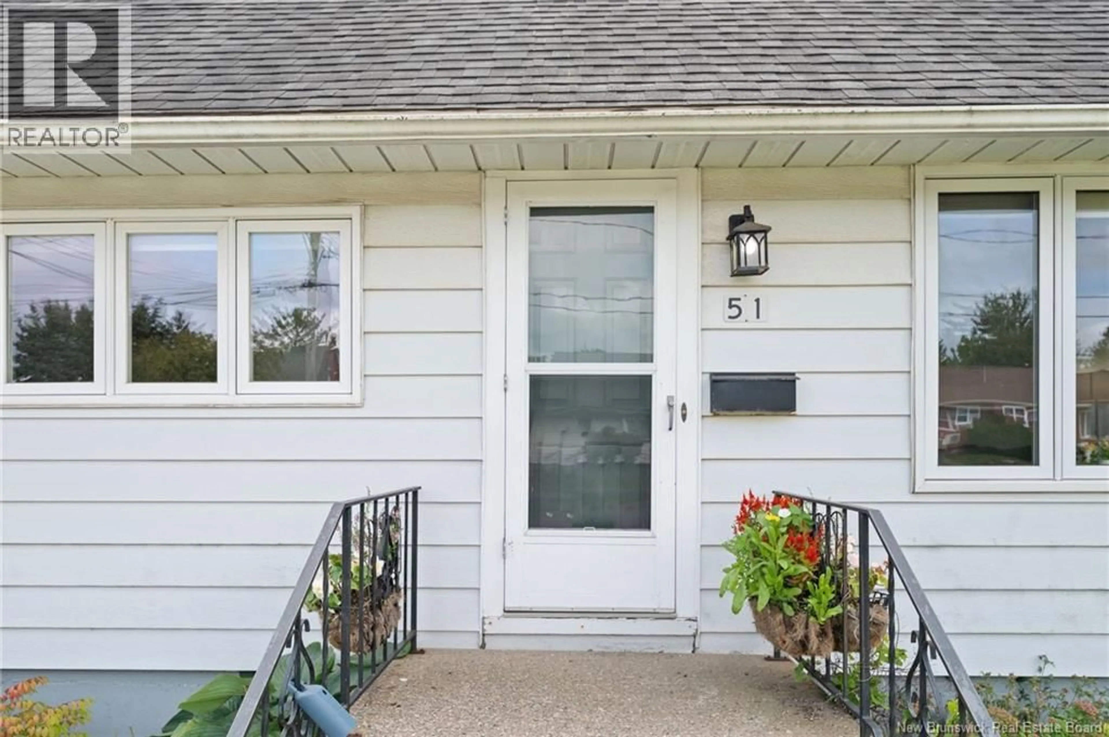 Home with vinyl exterior material, street for 51 ELLERDALE AVENUE, Moncton New Brunswick E1A3M6