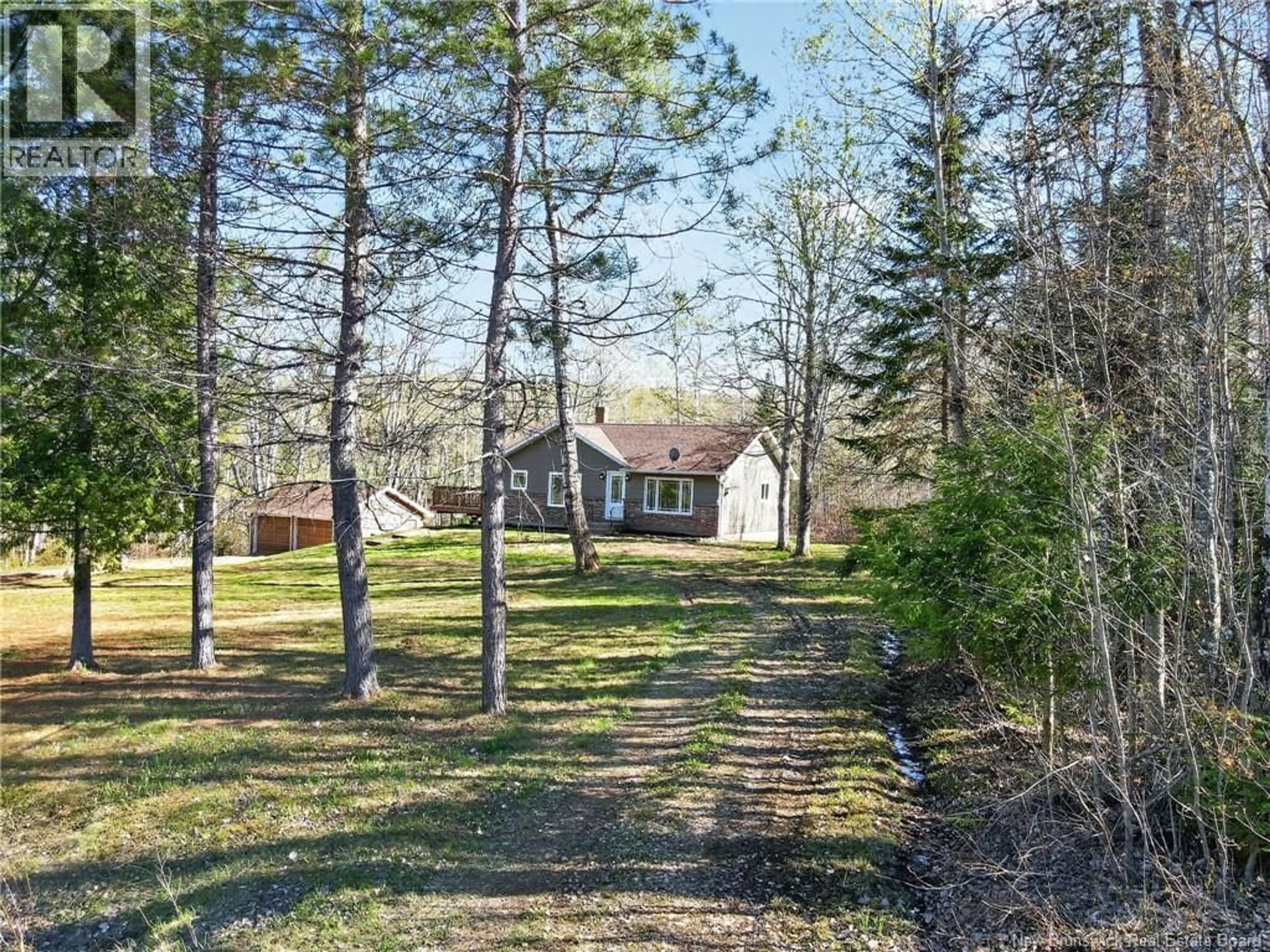 A pic from outside/outdoor area/front of a property/back of a property/a pic from drone, forest/trees view for 4075 ROUTE 910, Shenstone New Brunswick E4H4G6