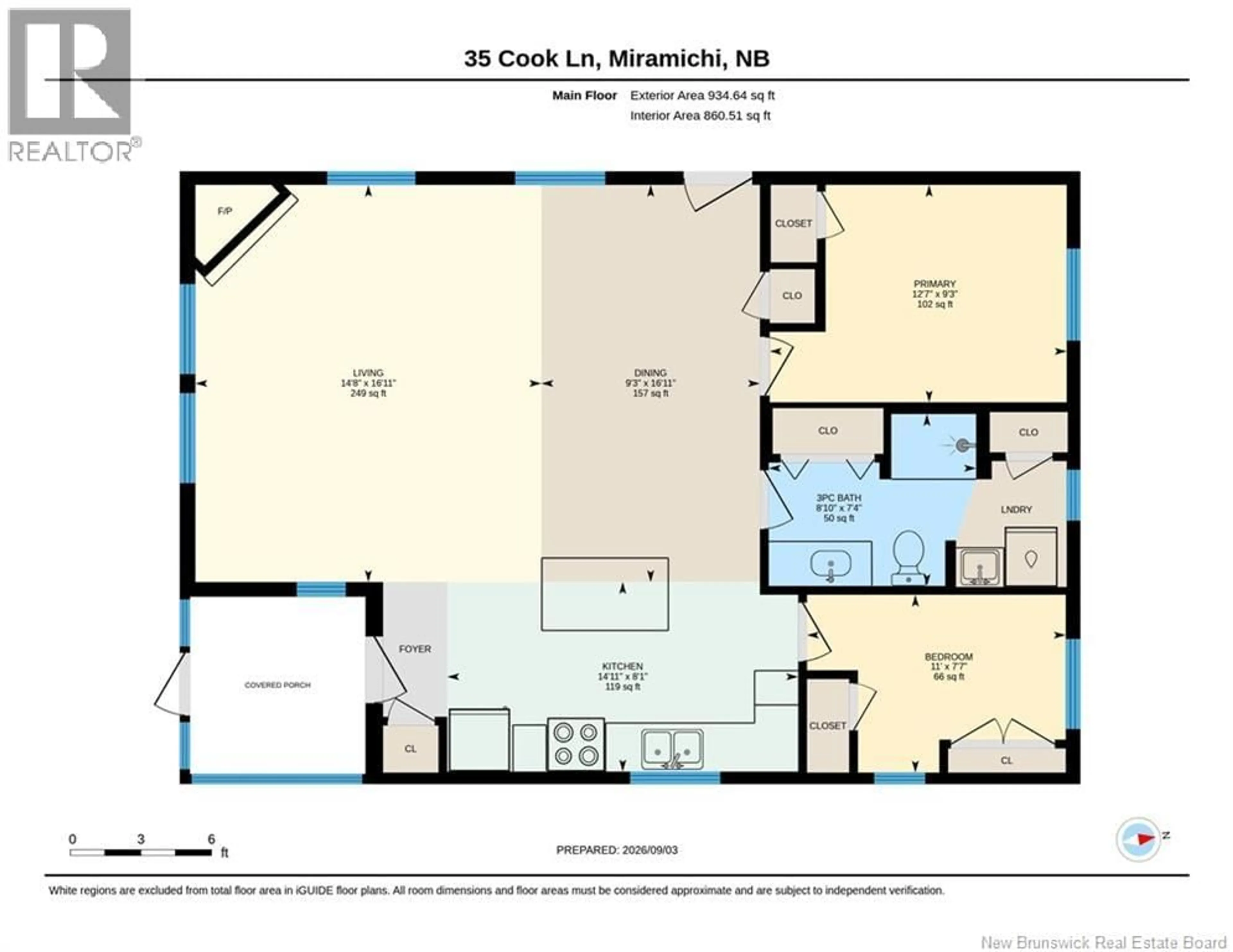 Floor plan for 35 COOK LANE, Cains River New Brunswick E9B0C4