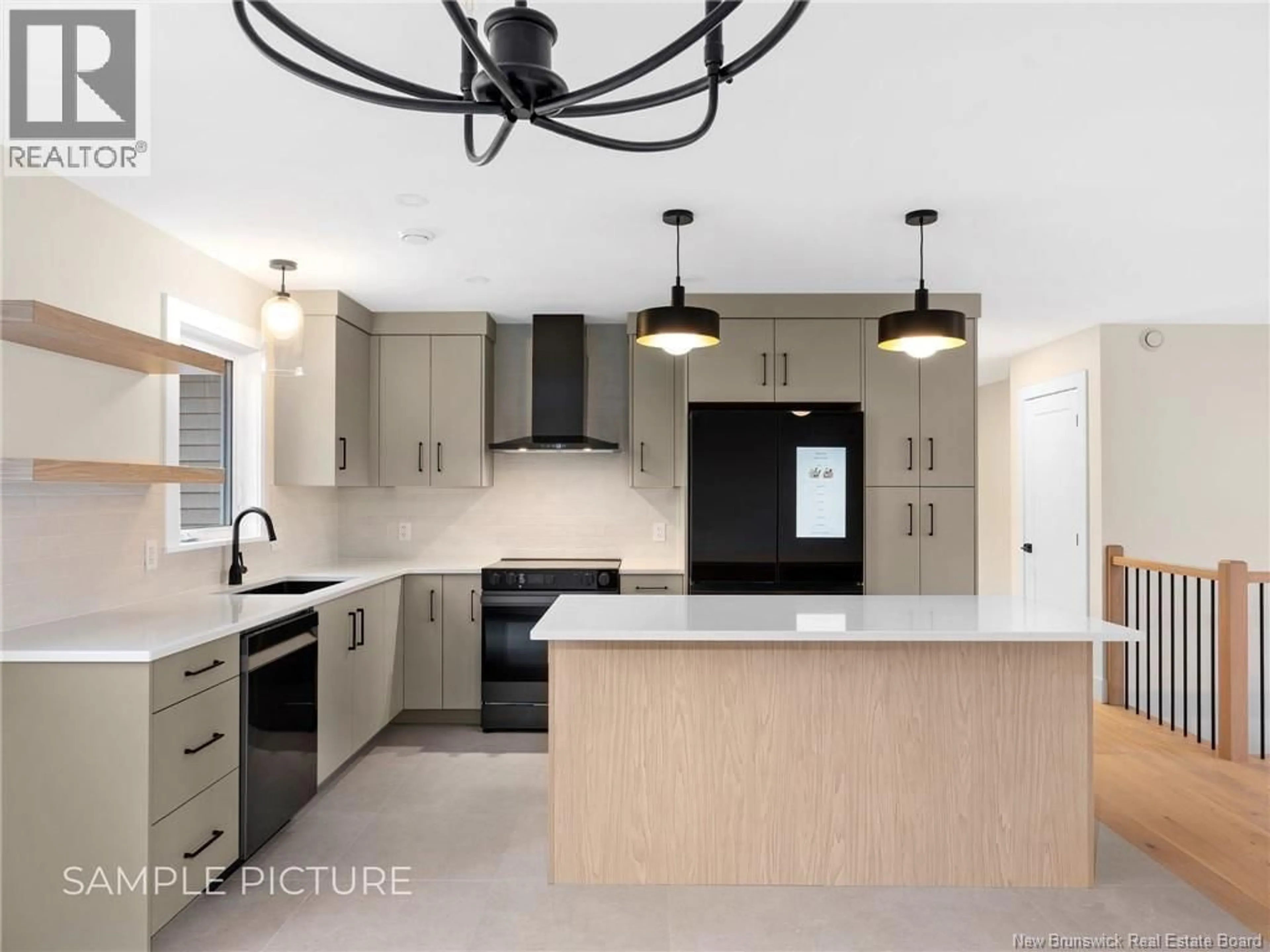 Contemporary kitchen, ceramic/tile floor for 437 GASPÉ STREET, Dieppe New Brunswick E1A6T6