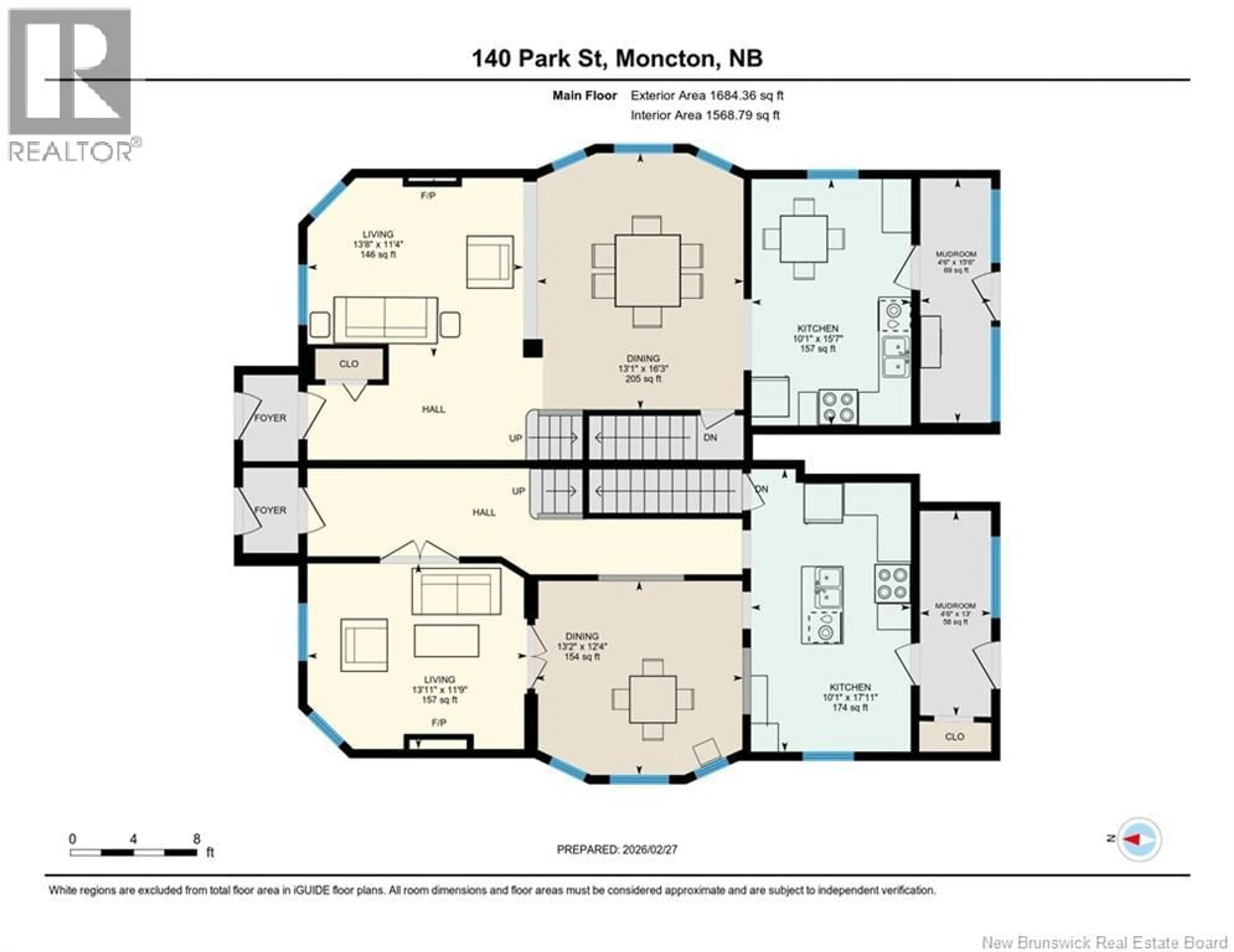 Floor plan for 140-142 PARK STREET, Moncton New Brunswick E1C2B5