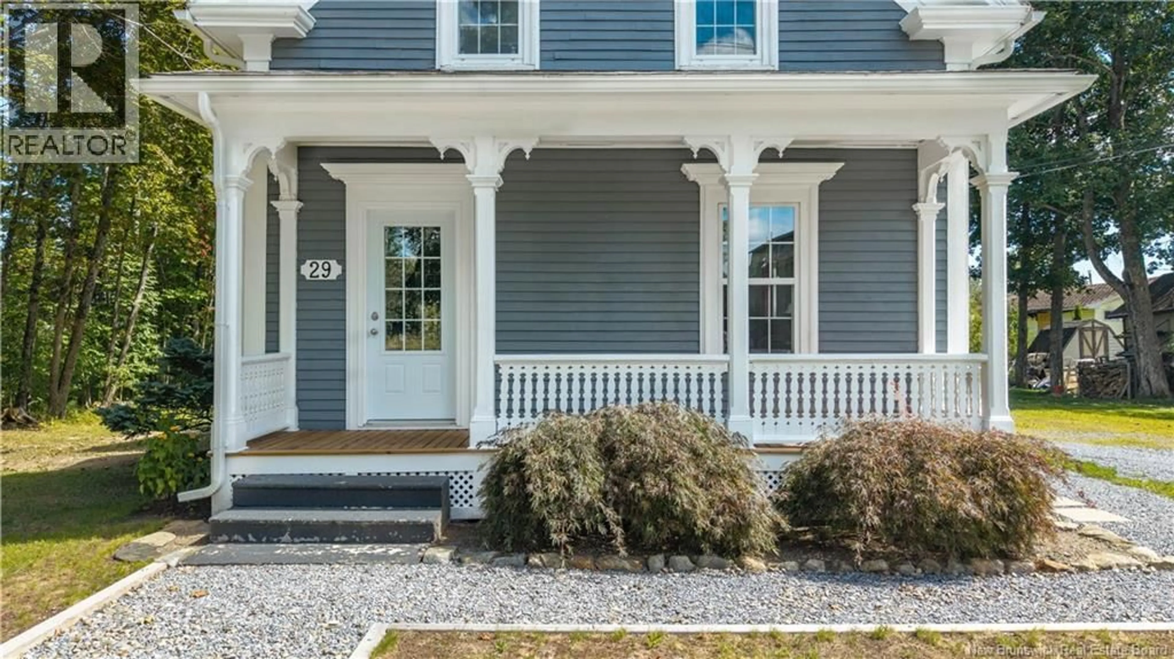 Home with vinyl exterior material, street for 29 ELM STREET, St. Stephen New Brunswick E3L2S5