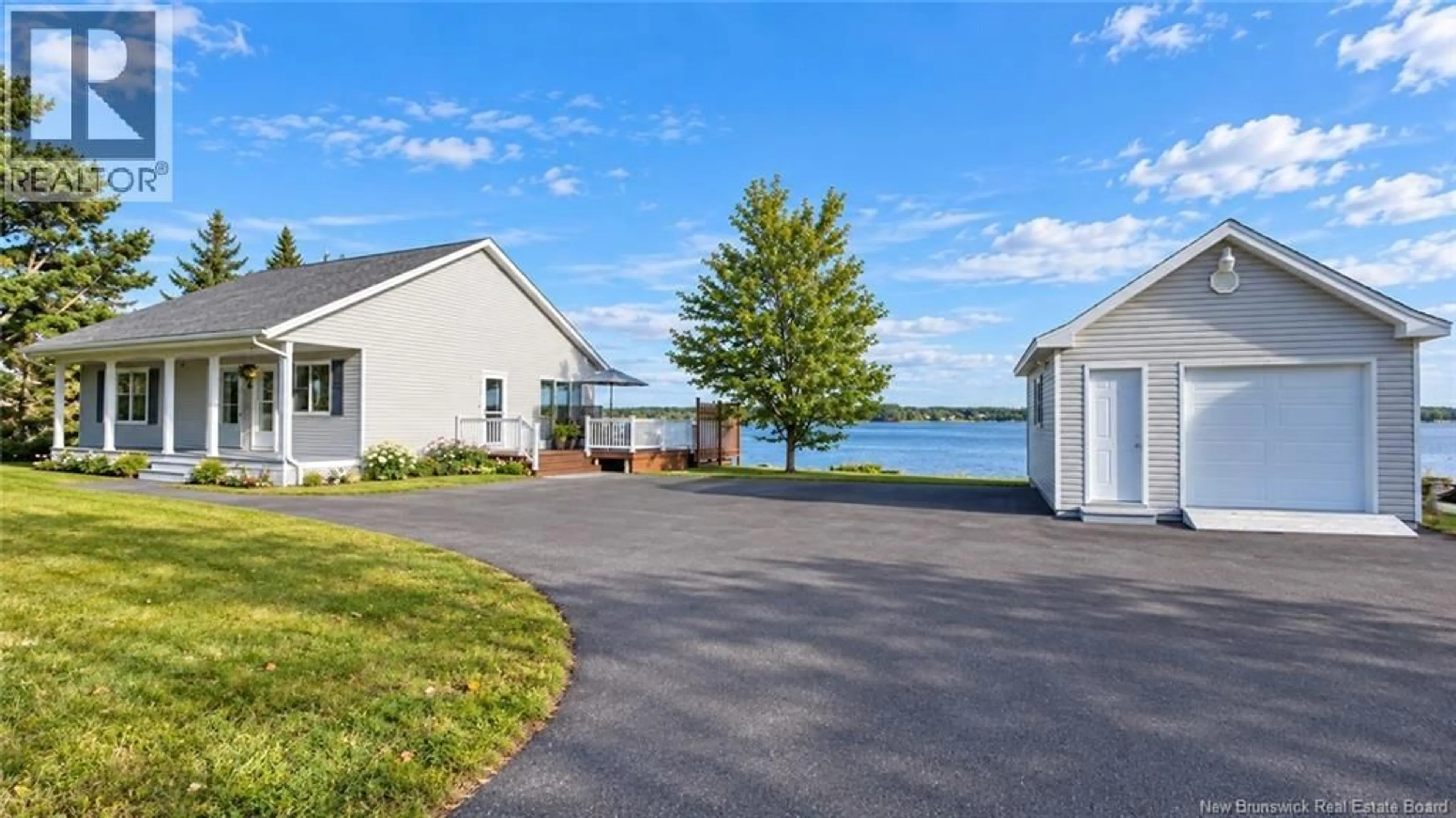 Patio, water/lake/river/ocean view for 894 RUE DES CHALETS STREET, Tracadie New Brunswick E1X1C4