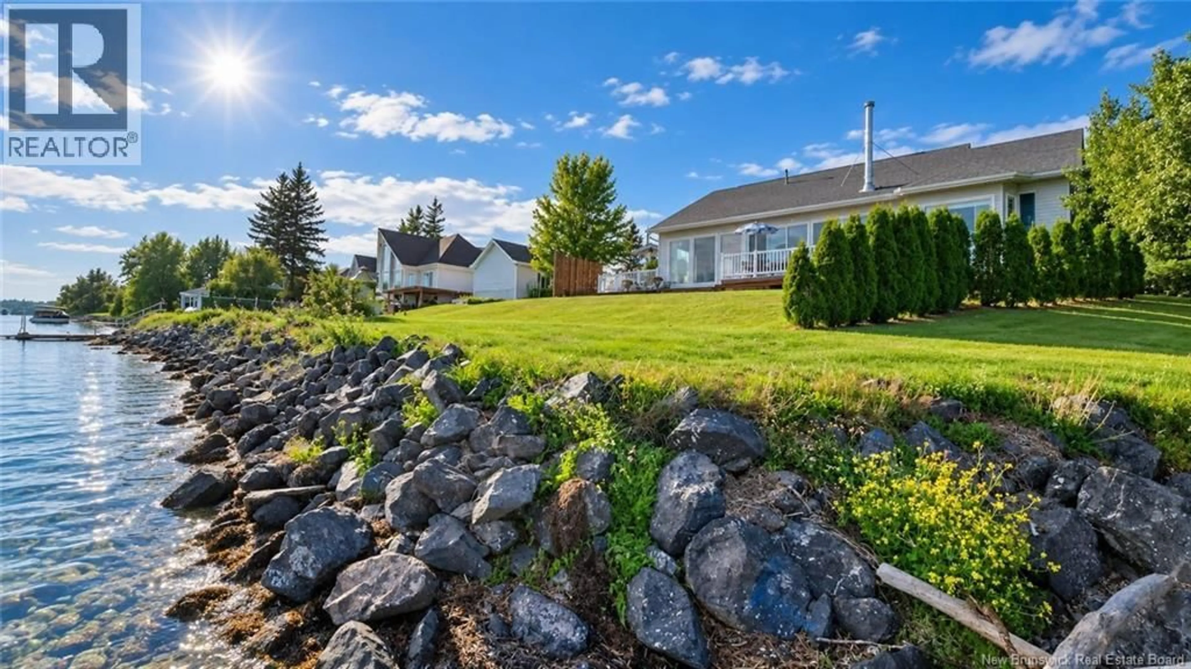 A pic from outside/outdoor area/front of a property/back of a property/a pic from drone, unknown for 894 RUE DES CHALETS STREET, Tracadie New Brunswick E1X1C4