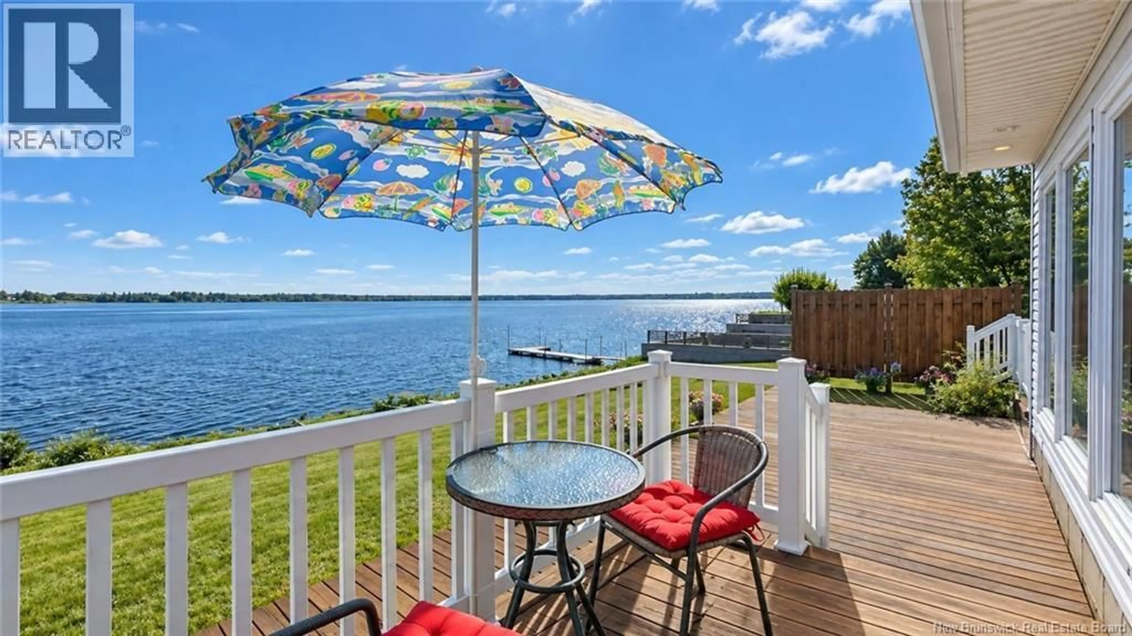 Patio, water/lake/river/ocean view for 894 RUE DES CHALETS STREET, Tracadie New Brunswick E1X1C4