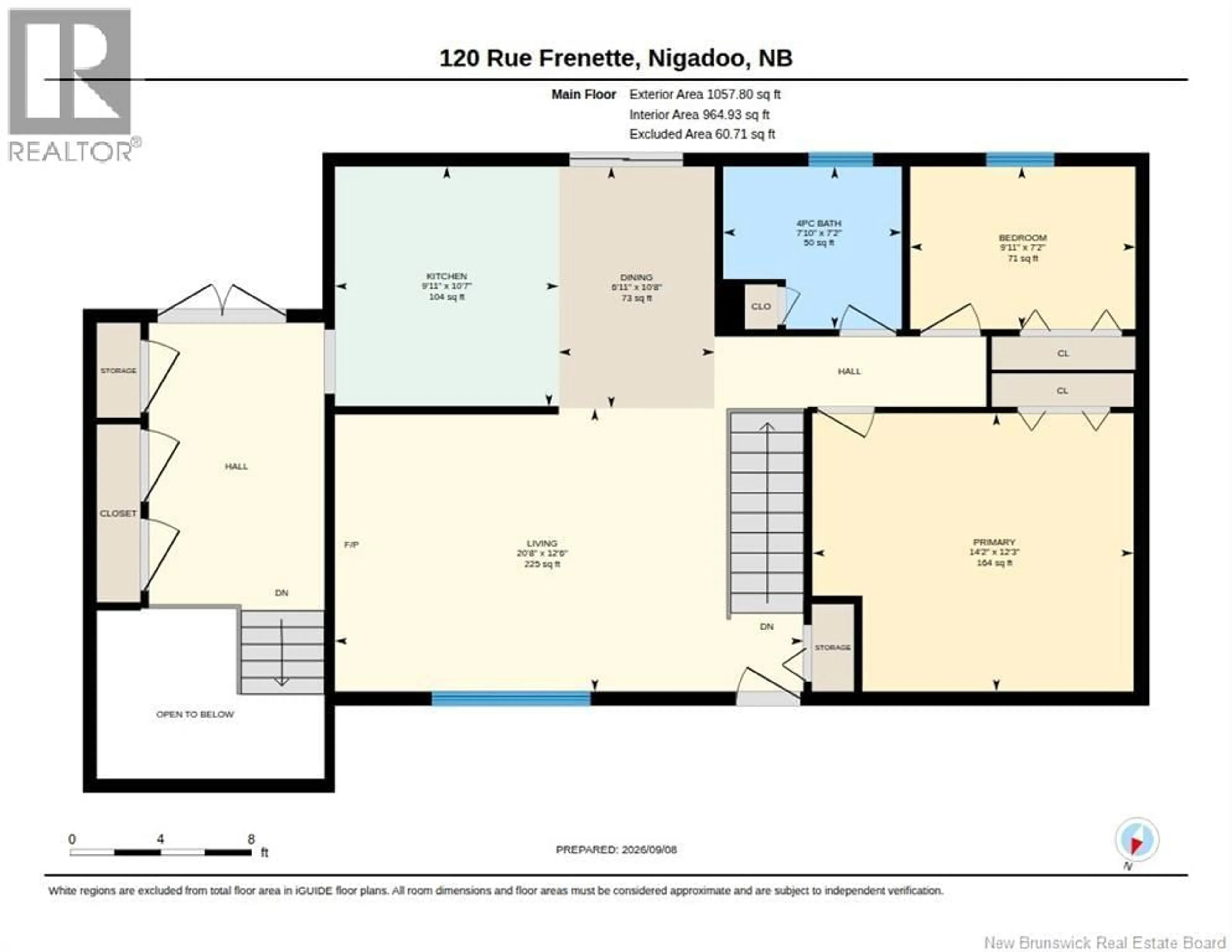 Floor plan for 120 RUE FRENETTE, Nigadoo New Brunswick E8K3V7