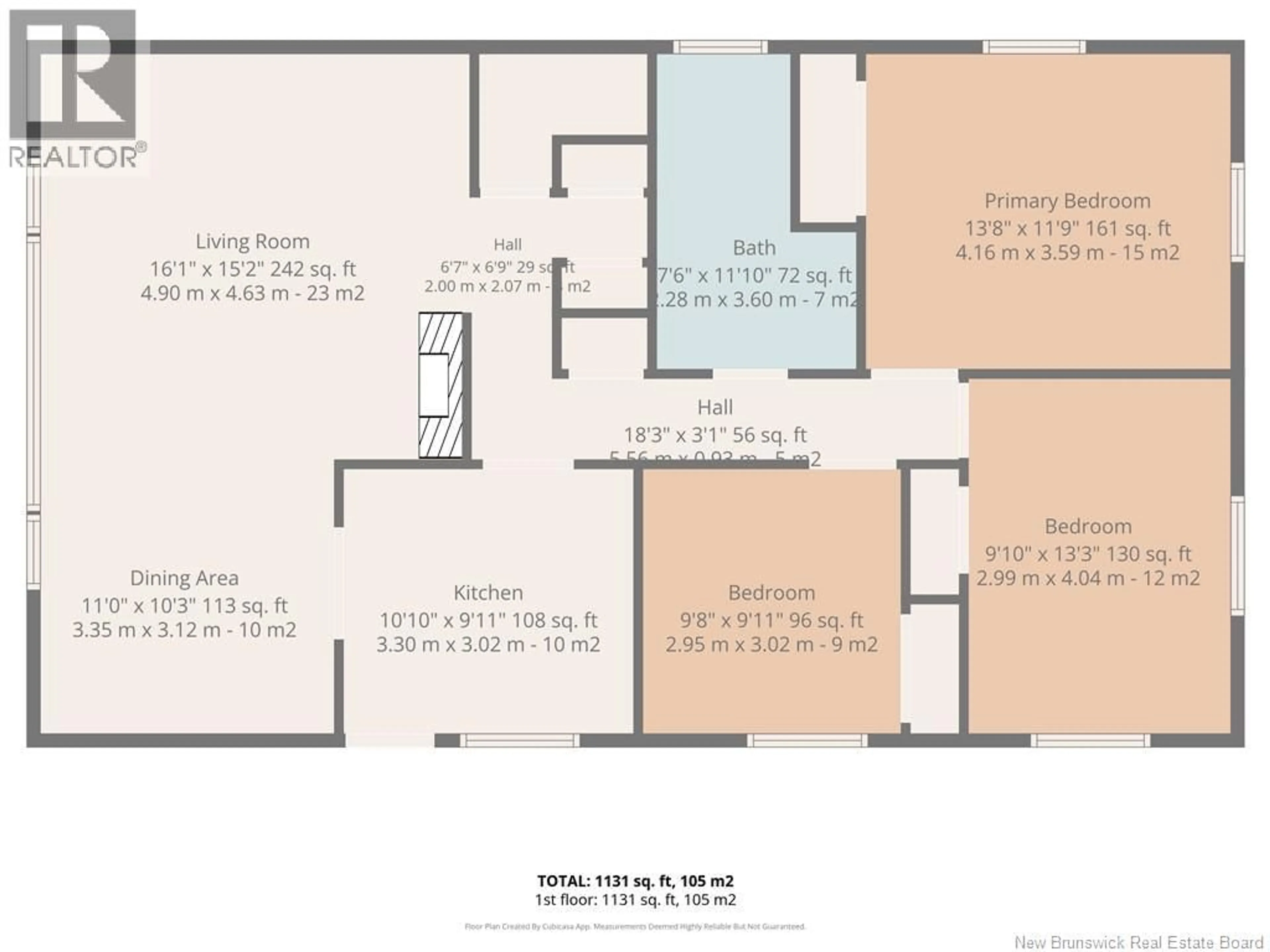 Floor plan for 1075 DANIEL DRIVE, Bathurst New Brunswick E2A3X6