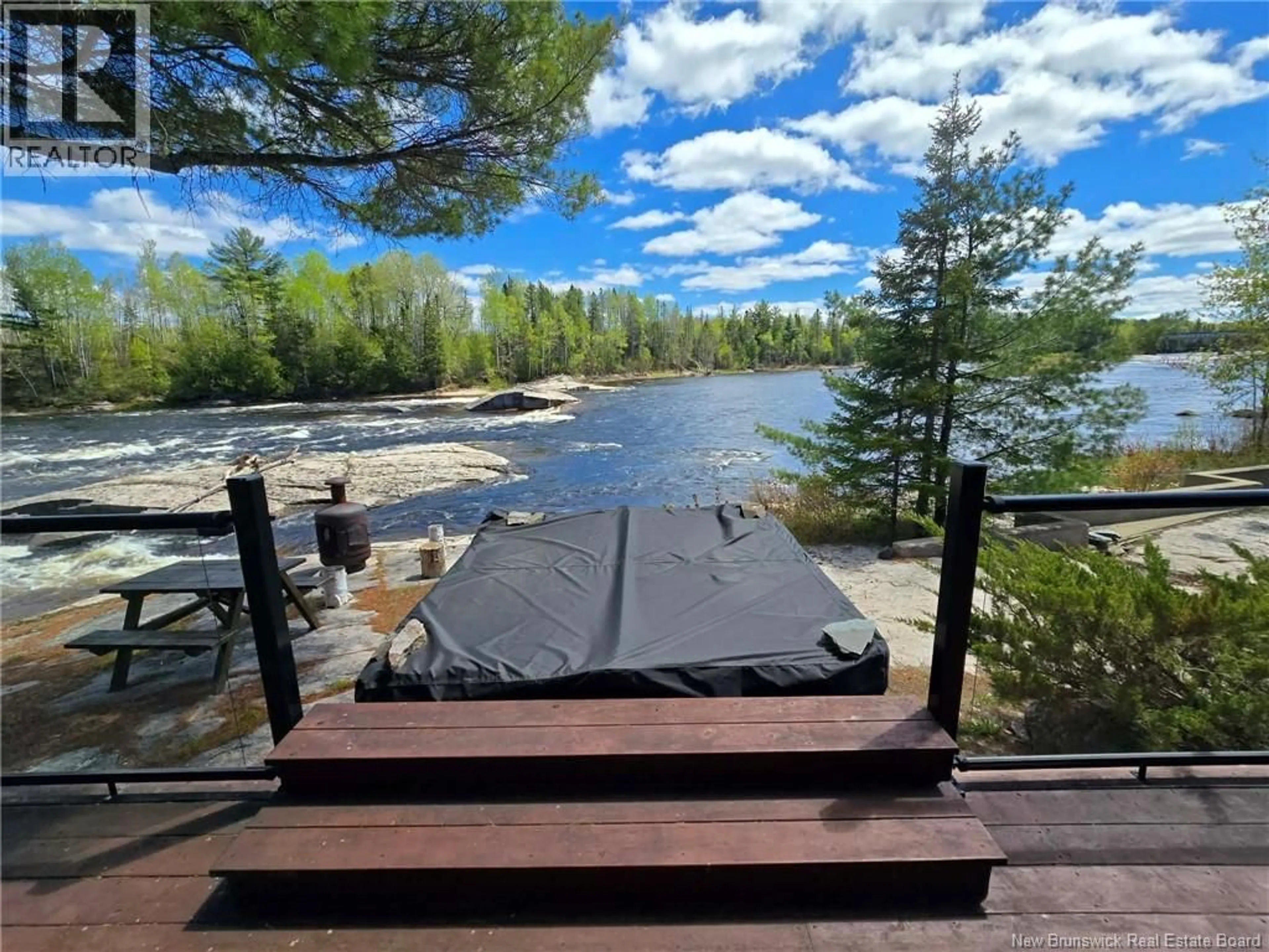 Patio, water/lake/river/ocean view for 52 SHAMROCK VALLEY, Big River New Brunswick E2A7M1
