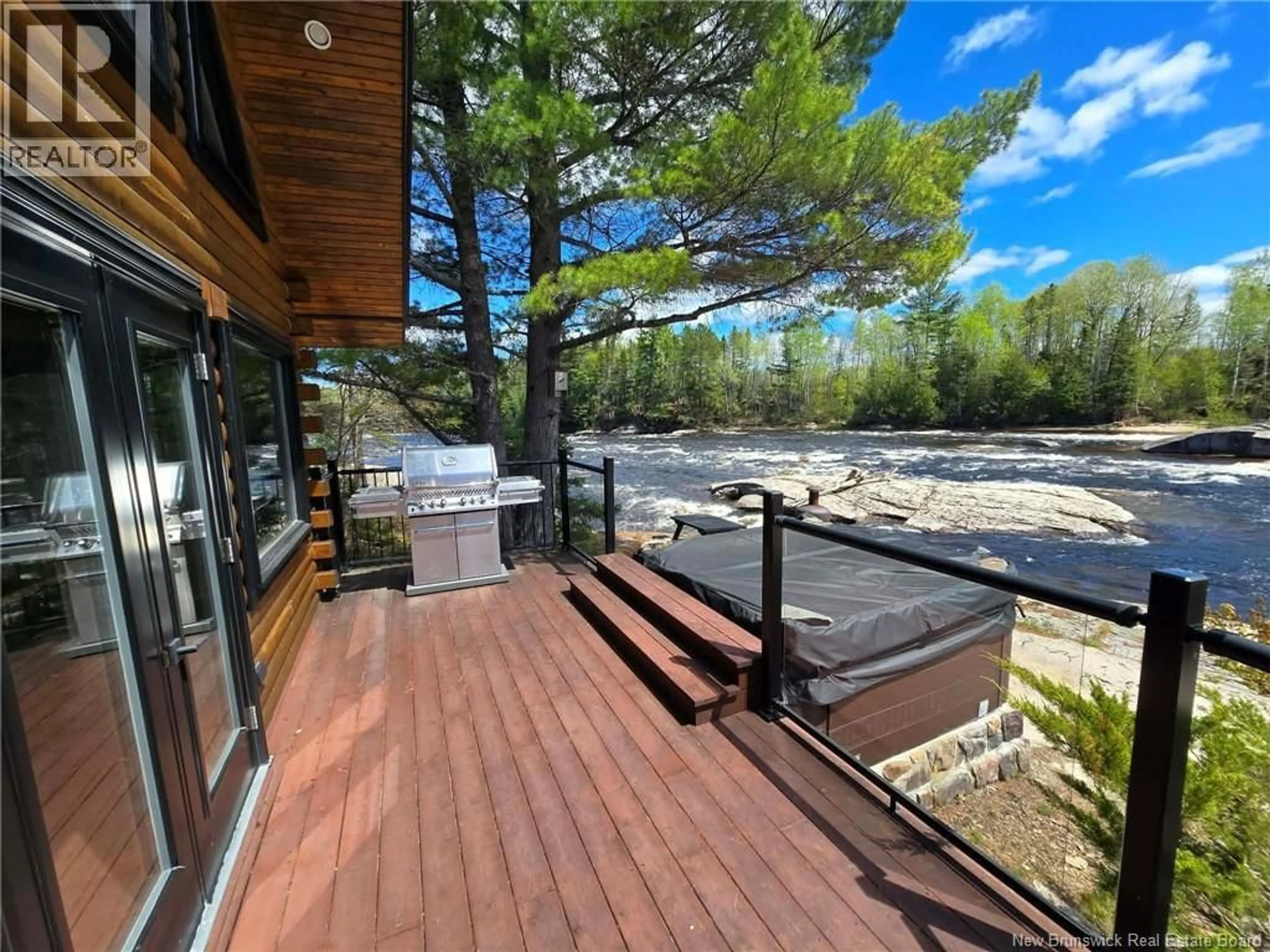 Patio, water/lake/river/ocean view for 52 SHAMROCK VALLEY, Big River New Brunswick E2A7M1