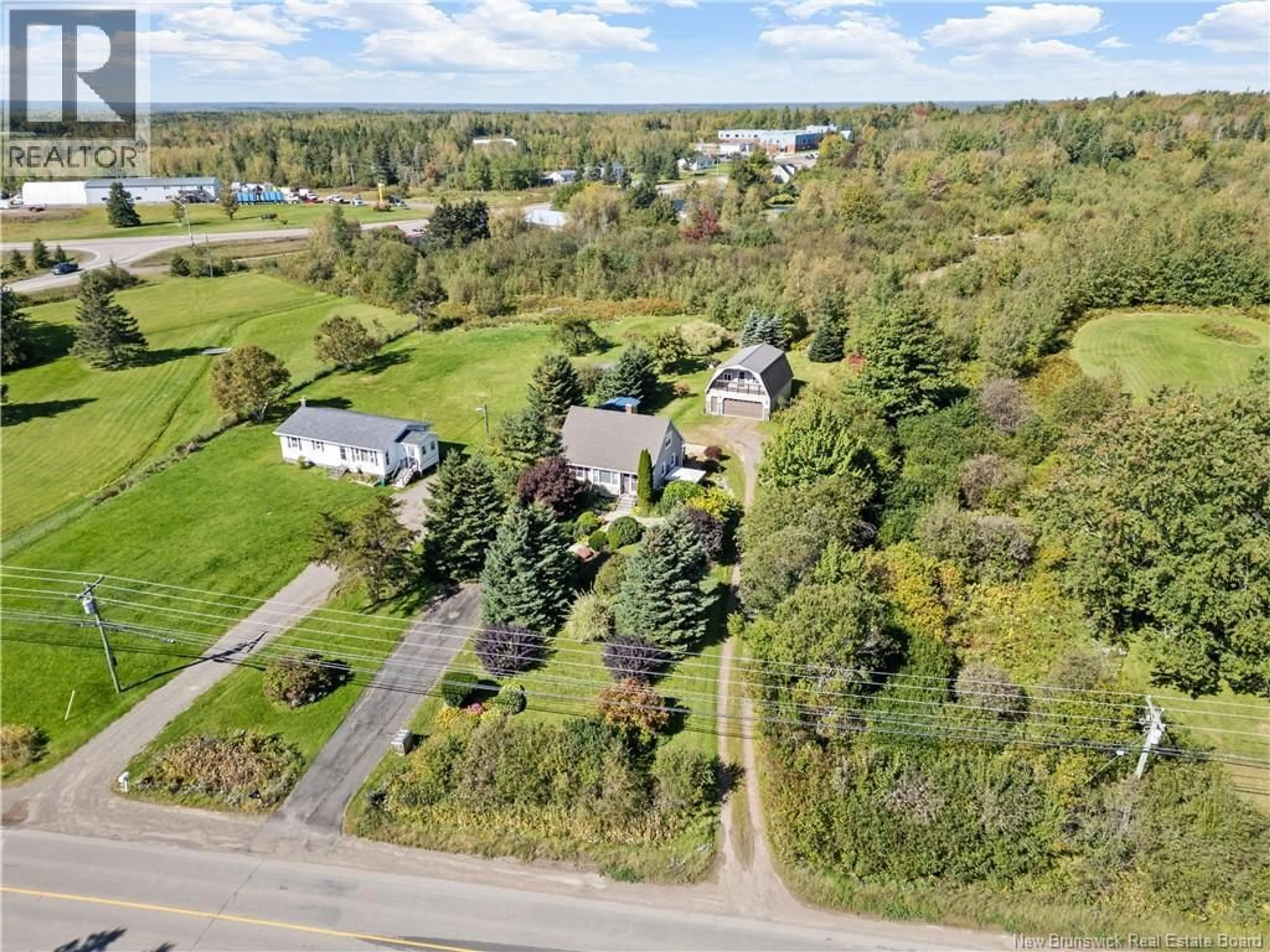 A pic from outside/outdoor area/front of a property/back of a property/a pic from drone, unknown for 3281 MOUNTAIN ROAD, Lutes Mountain New Brunswick E1G2X3