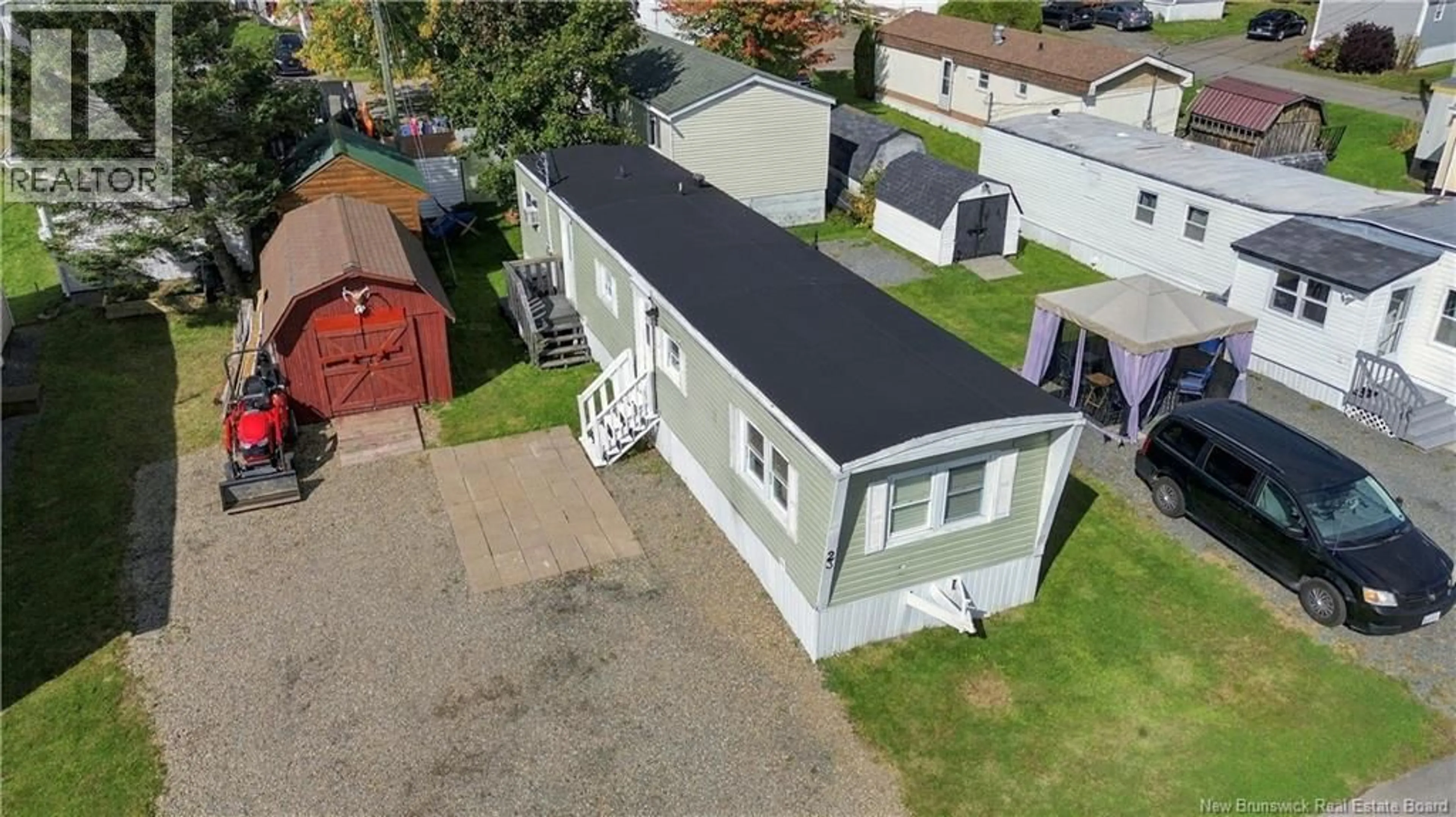 A pic from outside/outdoor area/front of a property/back of a property/a pic from drone, street for 23 DOUGLAS CRESCENT, New Maryland New Brunswick E3C1Y9