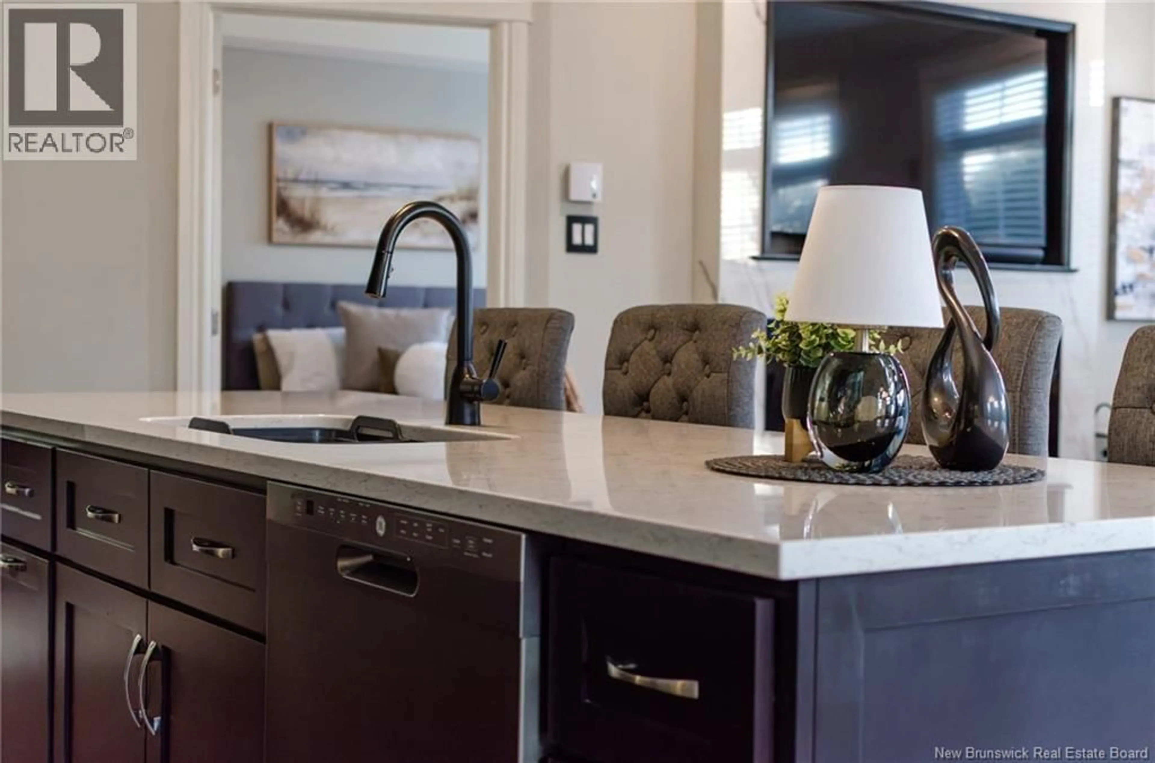 Open concept kitchen, ceramic/tile floor for 205 - 52 HAMPTON ROAD, Rothesay New Brunswick E2E0V5