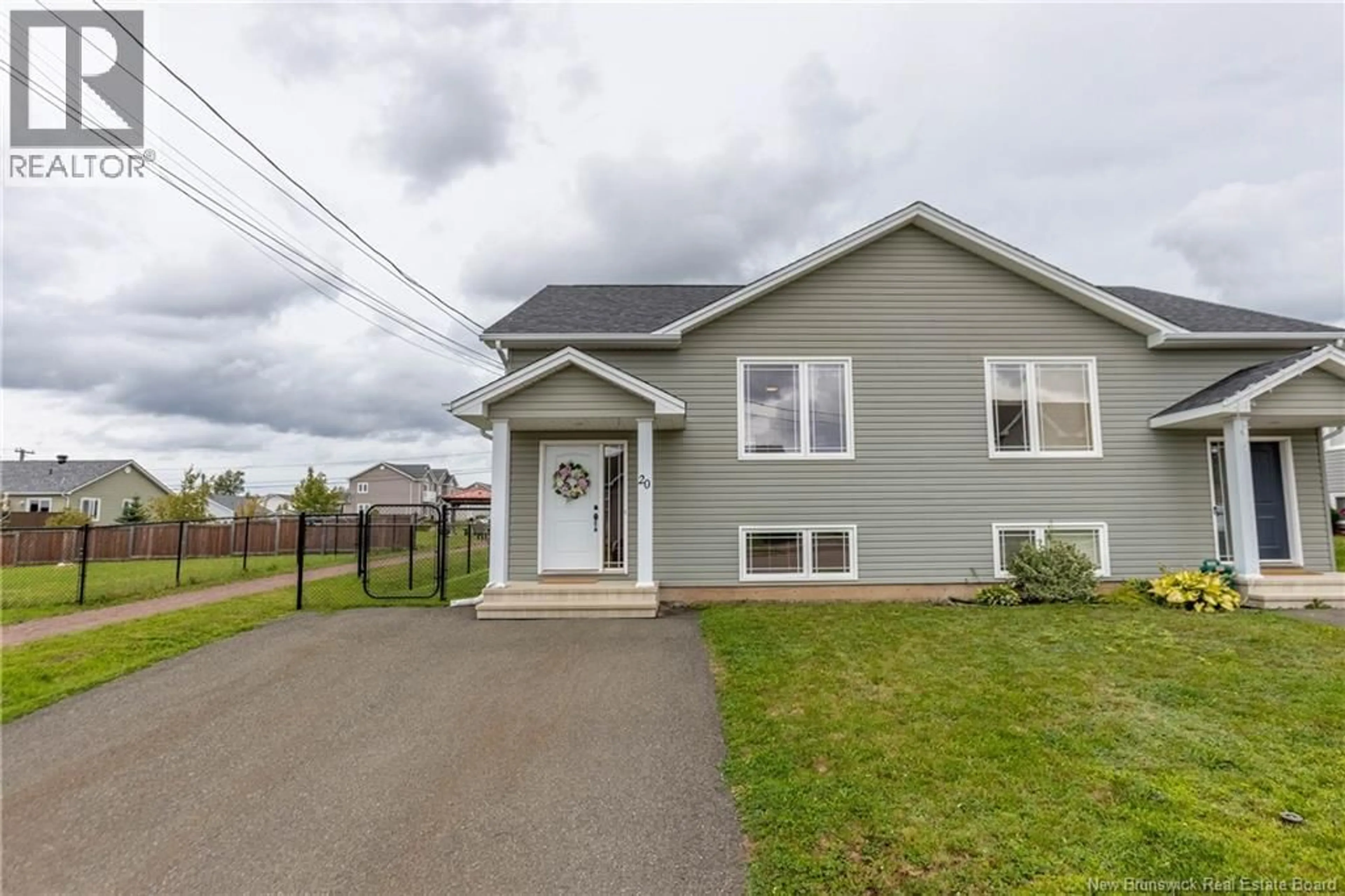 Home with vinyl exterior material, street for 20 EDINGTON STREET, Moncton New Brunswick E1E0G6