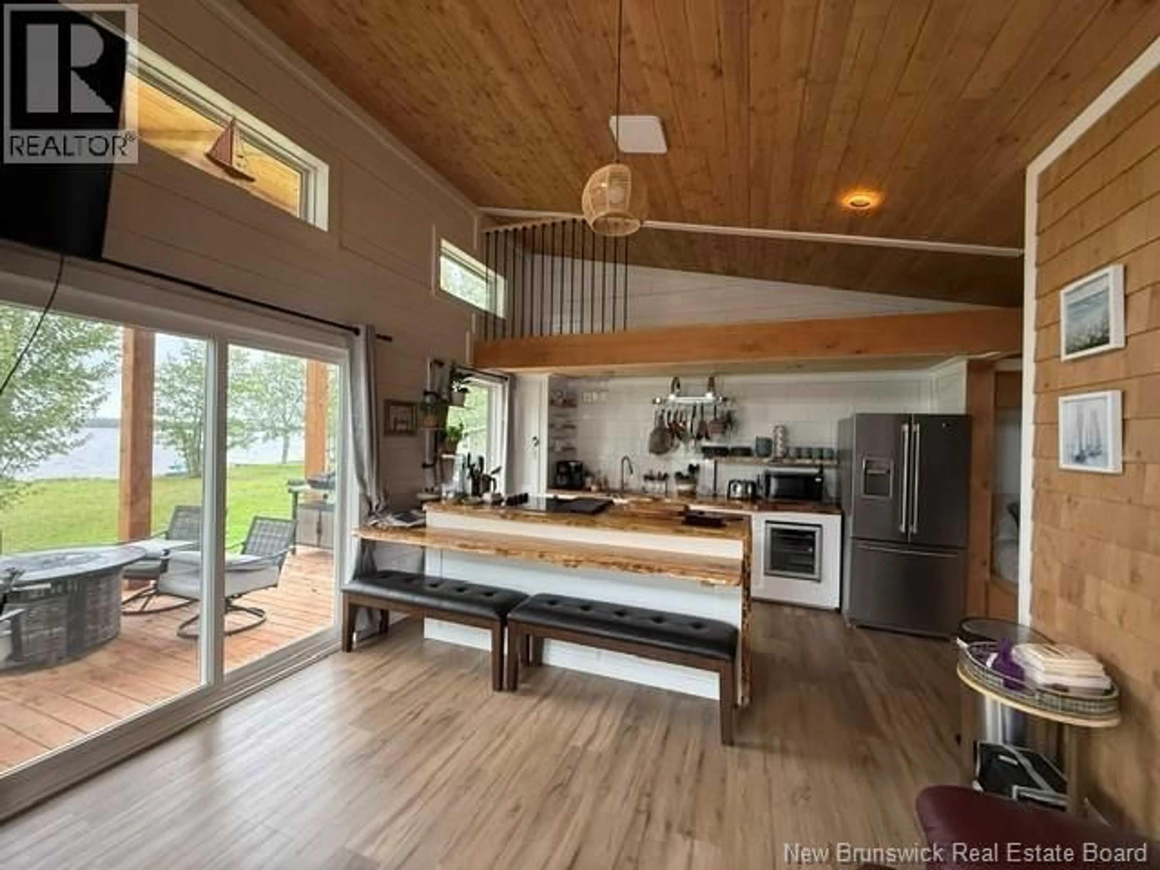 Open concept kitchen, wood/laminate floor for 128 SANDY POINT, Landry Office New Brunswick E8P2L4