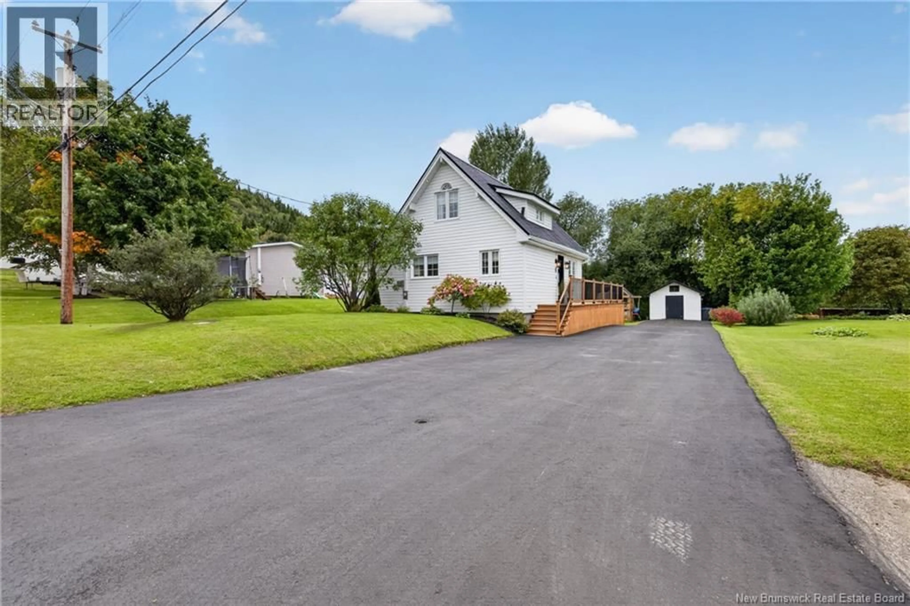A pic from outside/outdoor area/front of a property/back of a property/a pic from drone, street for 3 MACBEATH COURT, Tide Head New Brunswick E3N4P6