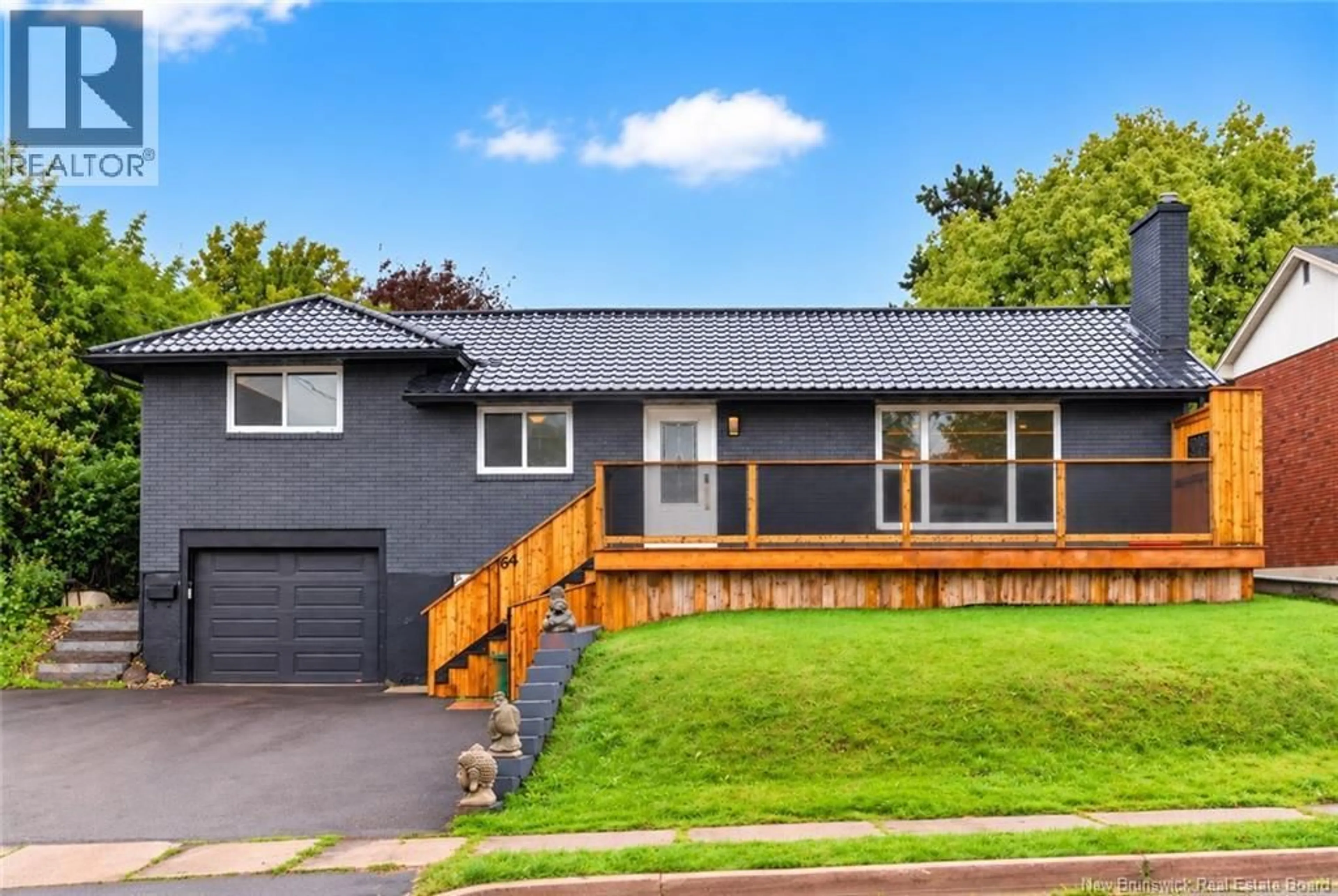 Home with vinyl exterior material, street for 64 ATHLONE AVENUE, Moncton New Brunswick E1E1S3