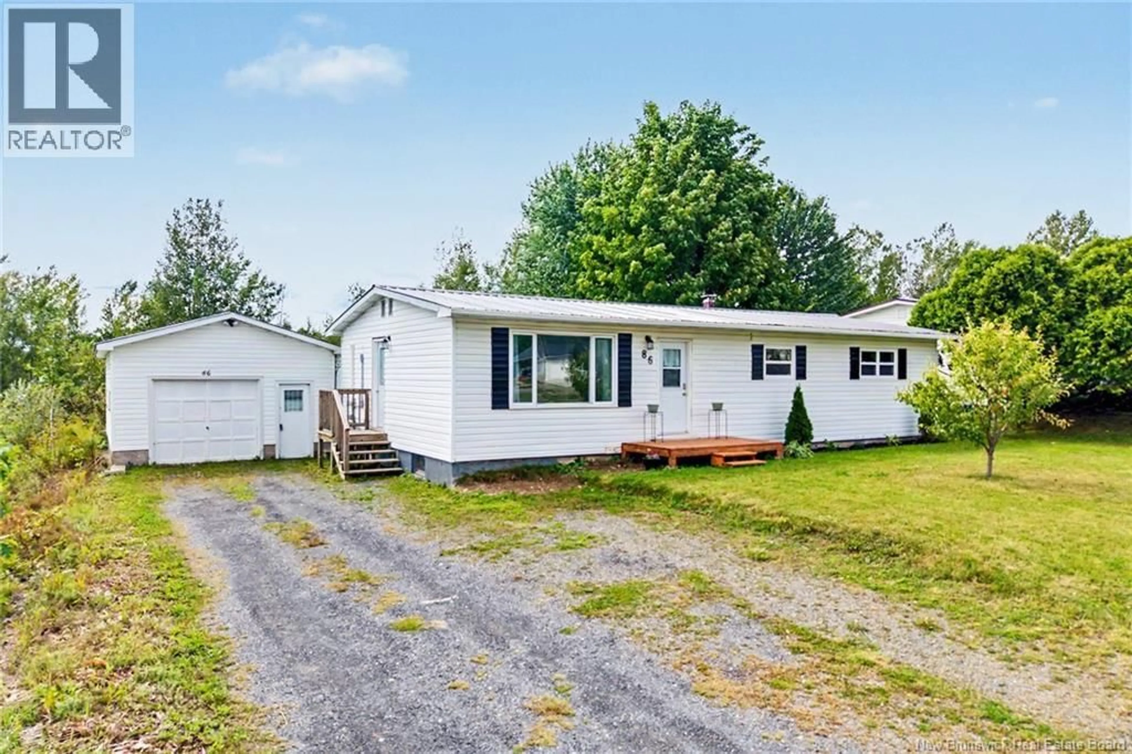 Home with vinyl exterior material, street for 86 LANDEGGER DRIVE, Nackawic New Brunswick E6G1G2