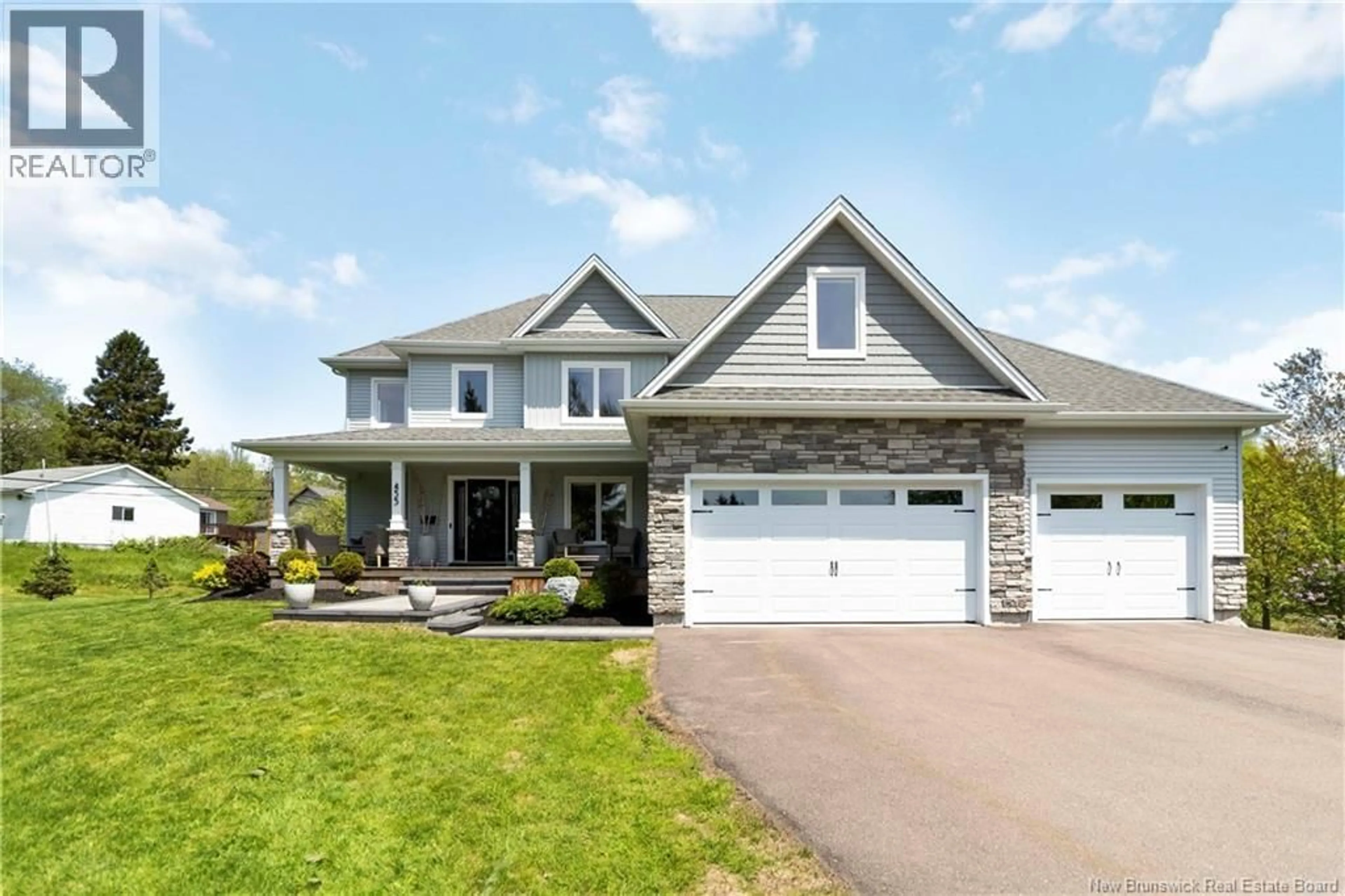 Home with vinyl exterior material, street for 455 DANOIS COURT, Dieppe New Brunswick E1A4Z6