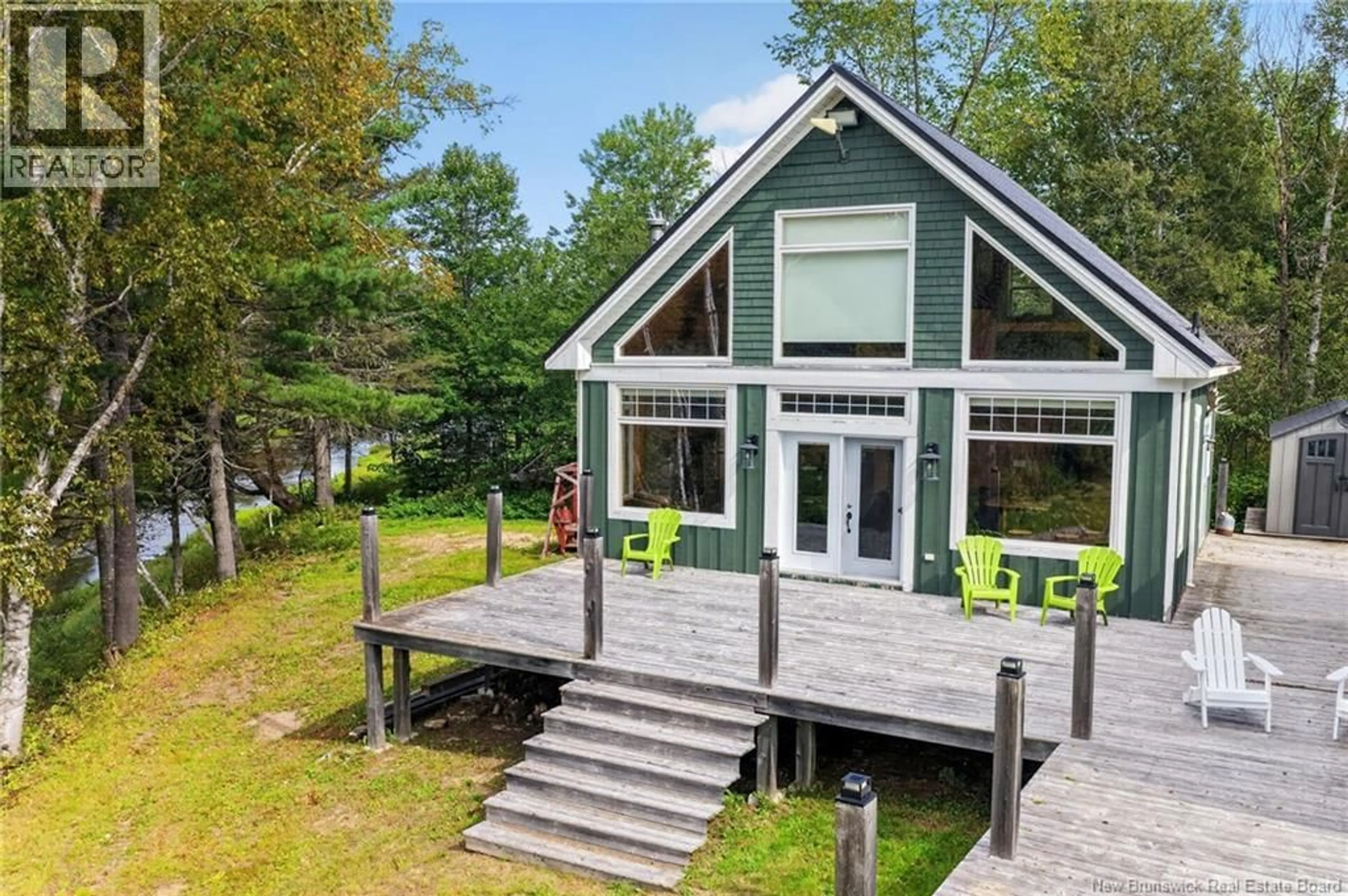 A pic from outside/outdoor area/front of a property/back of a property/a pic from drone, water/lake/river/ocean view for 1330 BEERSVILLE BACK ROAD, Beersville New Brunswick E4T2N4