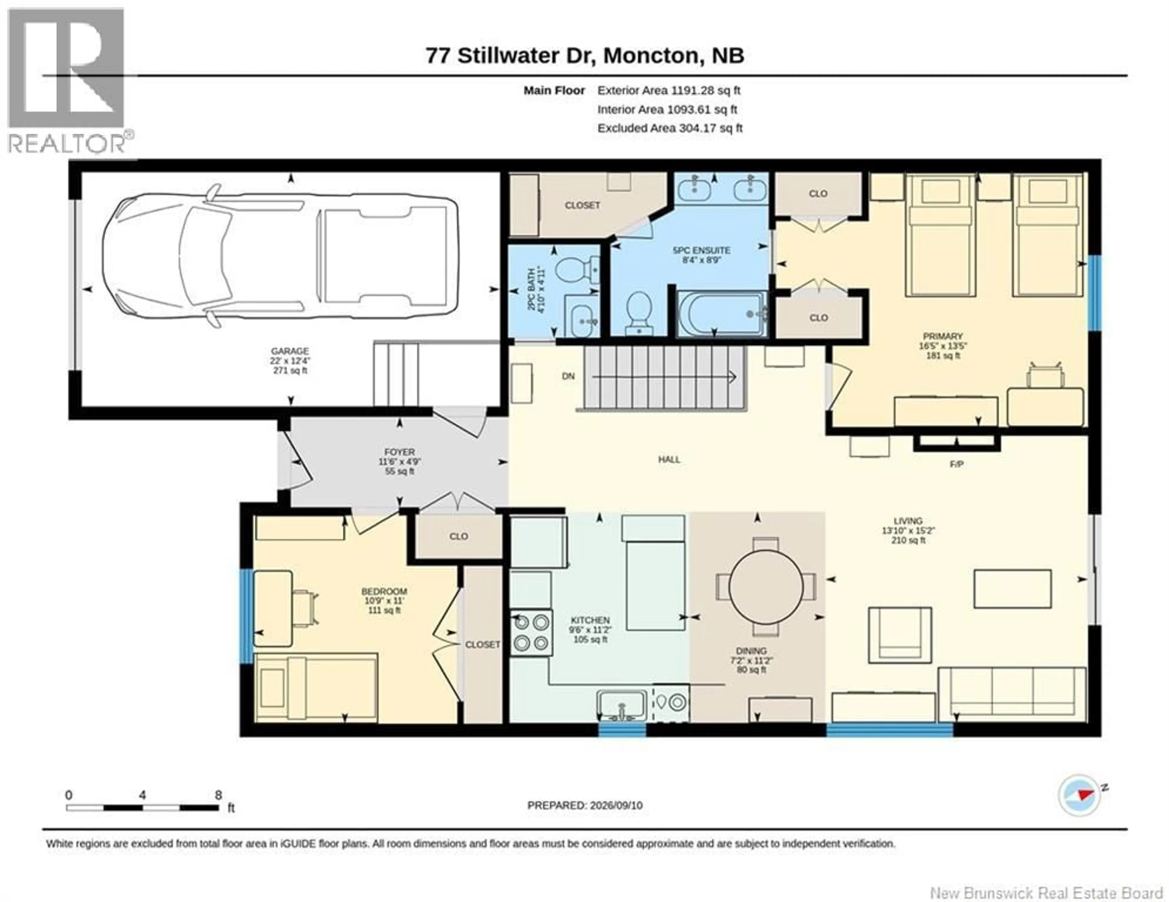 Floor plan for 77 STILLWATER DRIVE, Moncton New Brunswick E1E0E3