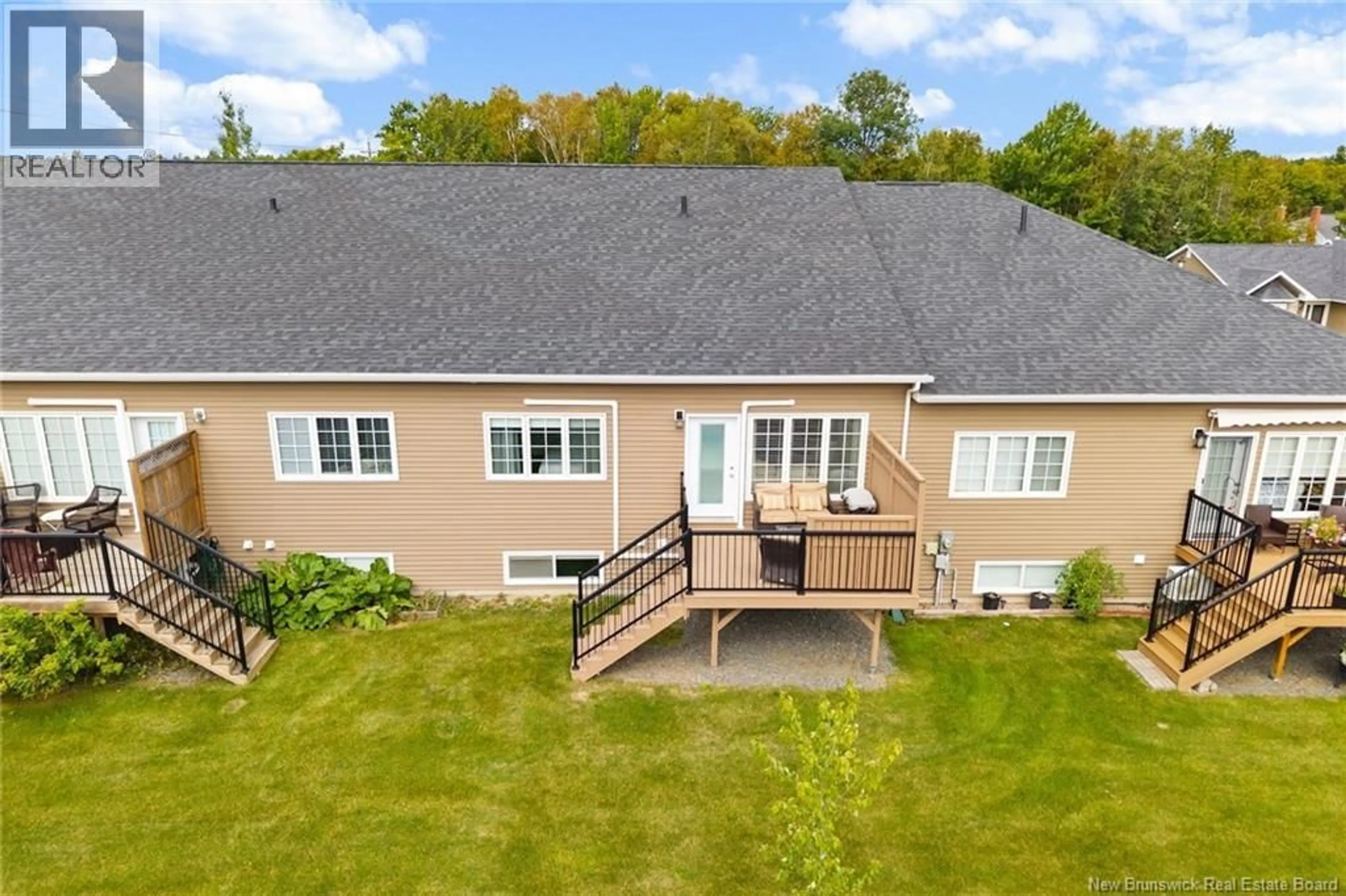 A pic from outside/outdoor area/front of a property/back of a property/a pic from drone, unknown for 9 PTARMIGAN LANE, Fredericton New Brunswick E3B0T1