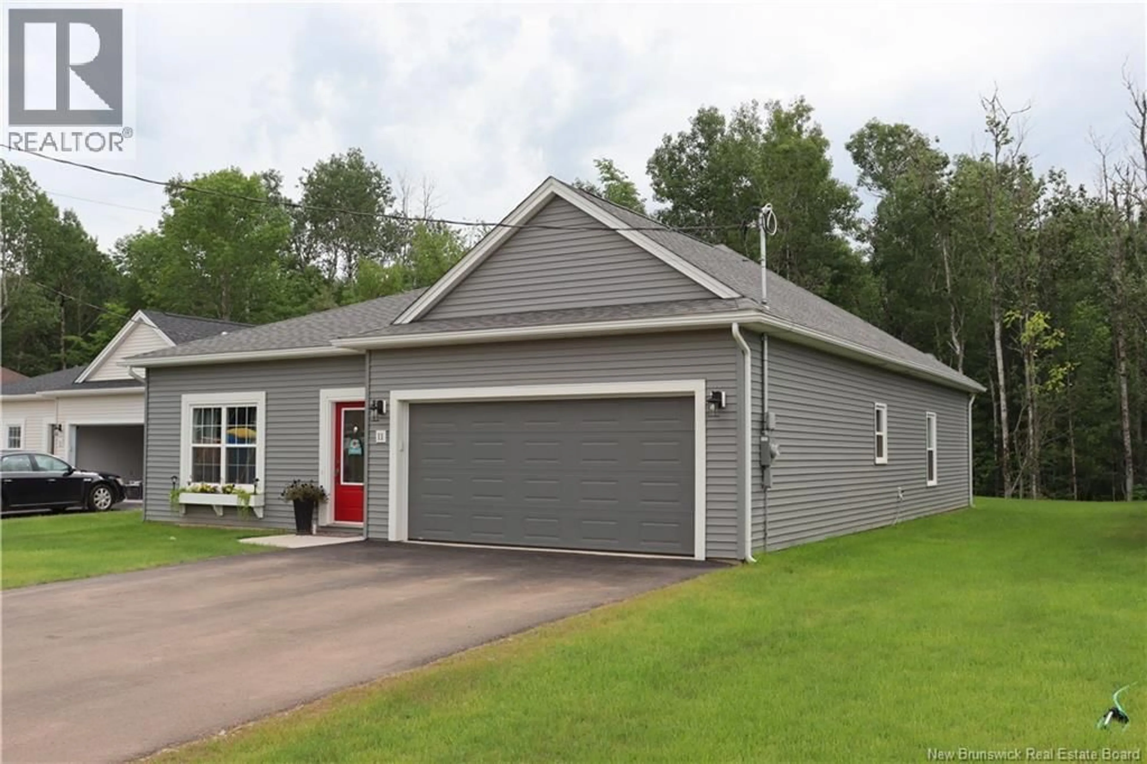 Home with vinyl exterior material, street for 45 HUGH CRESCENT, Sussex Corner New Brunswick E4E0M6