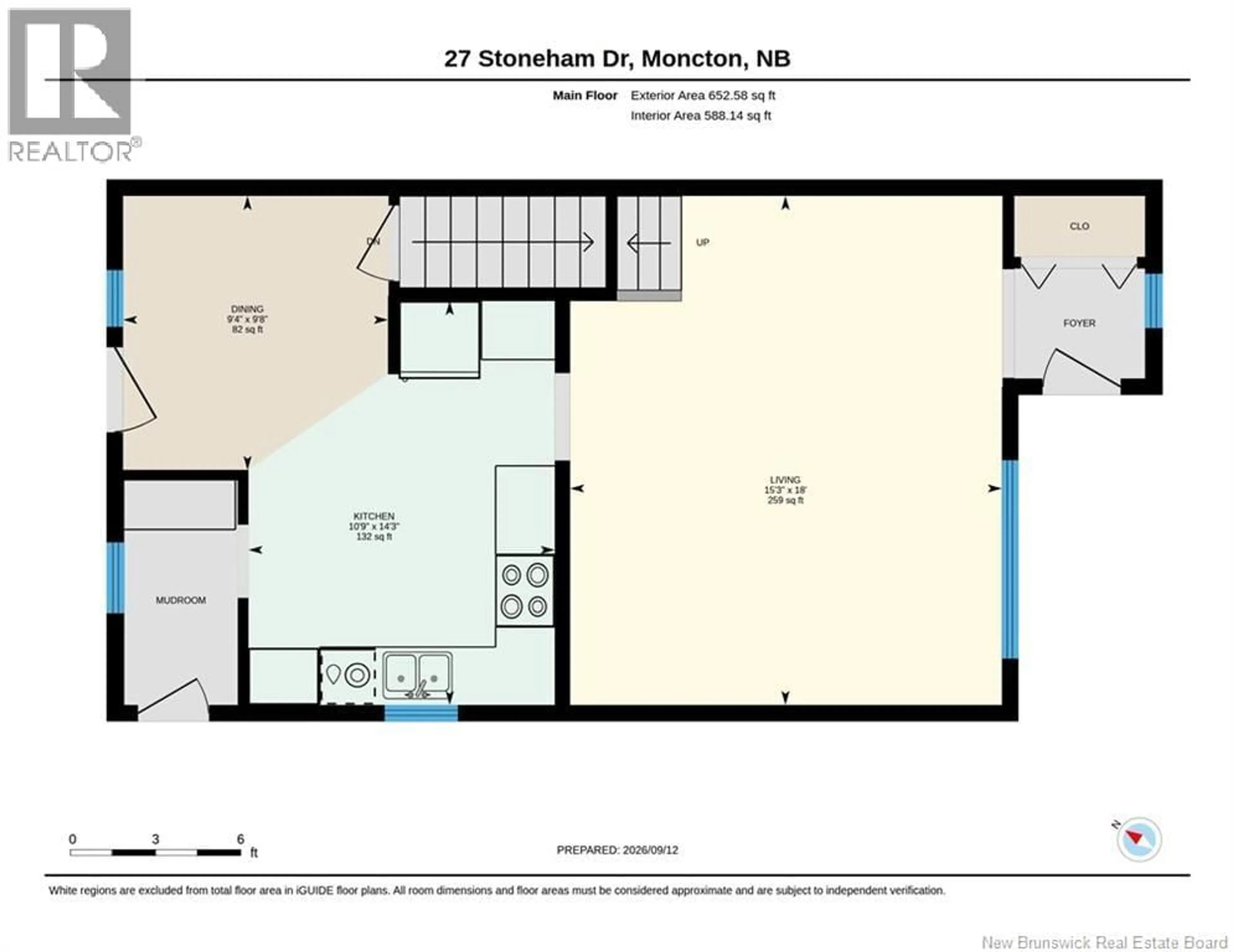 Floor plan for 27 STONEHAM DRIVE, Moncton New Brunswick E1G4Z5