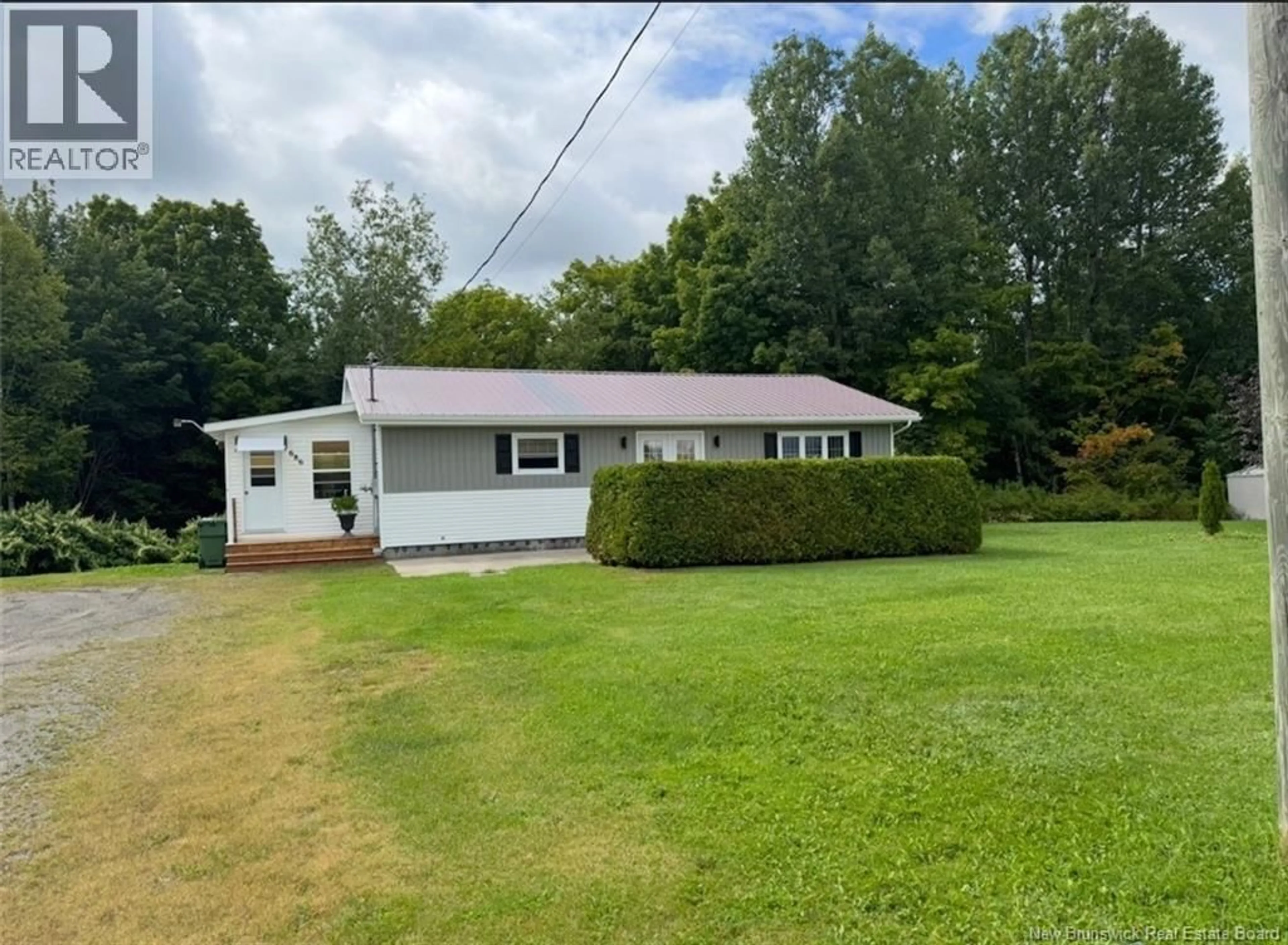 A pic from outside/outdoor area/front of a property/back of a property/a pic from drone, street for 686 CALIFORNIA SETTLEMENT ROAD, California Settlement New Brunswick E3Z1X3