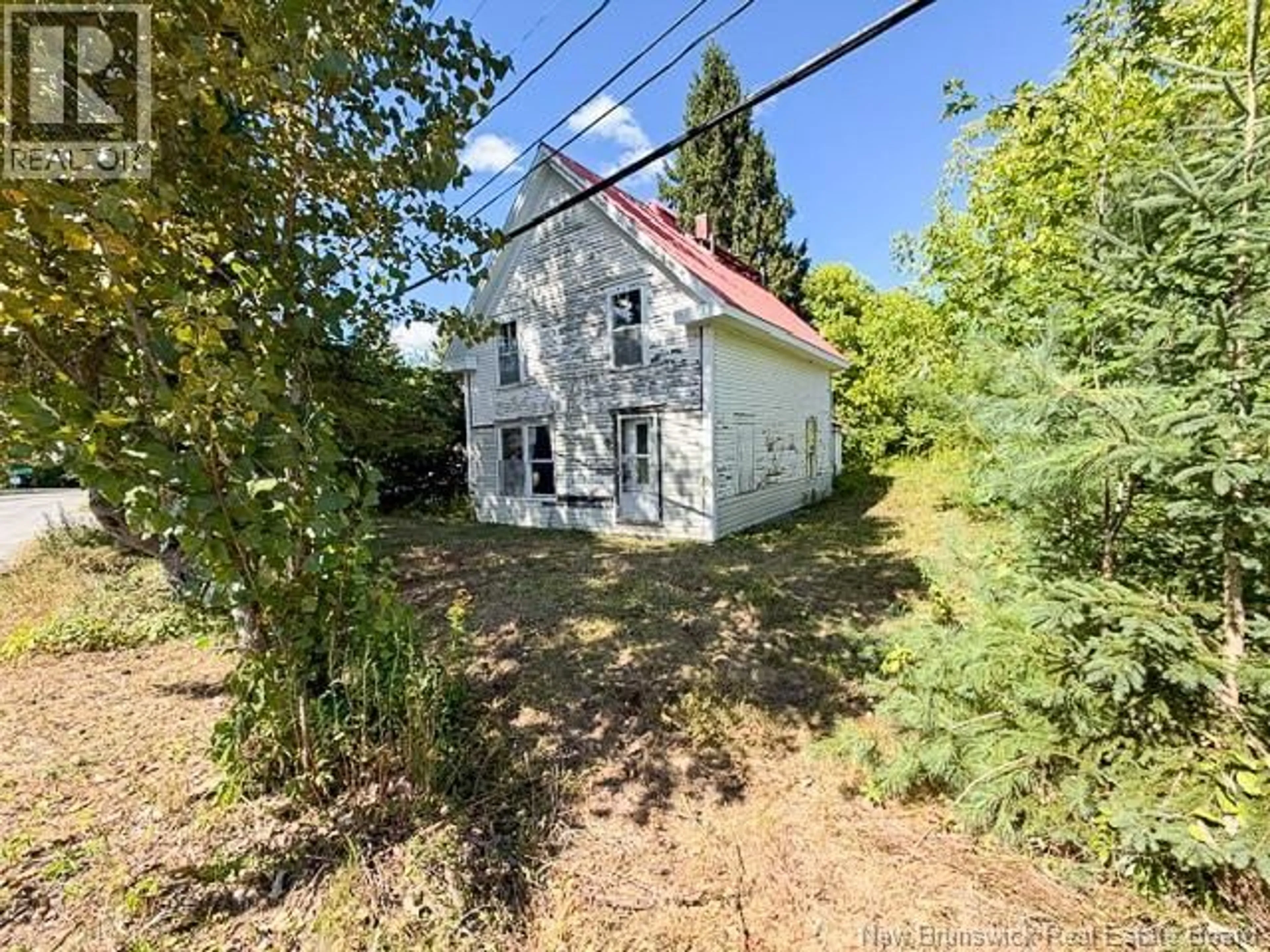 A pic from outside/outdoor area/front of a property/back of a property/a pic from drone, street for 5 BEECH GLEN ROAD, Perth-Andover New Brunswick E7H1H8