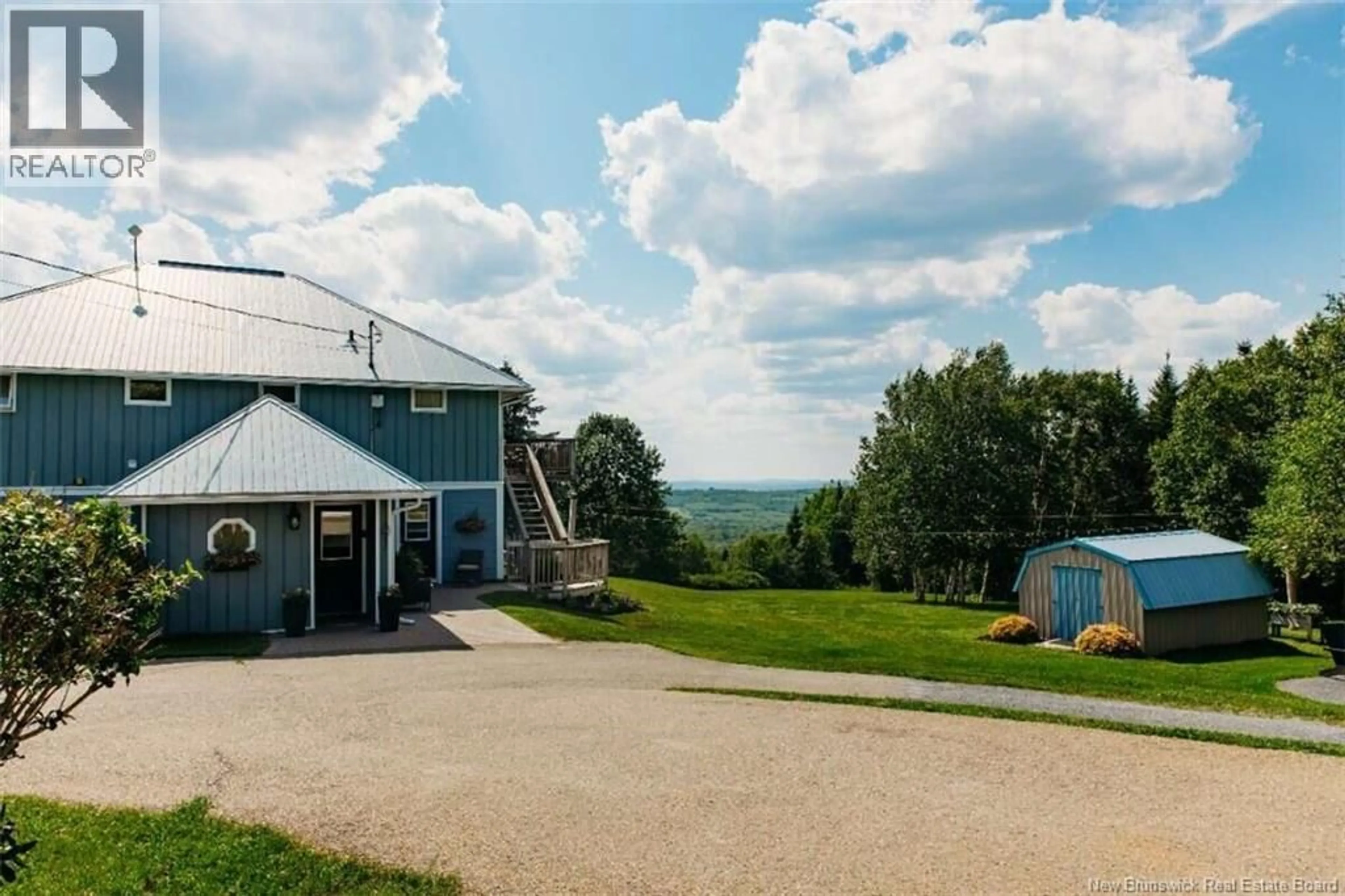 A pic from outside/outdoor area/front of a property/back of a property/a pic from drone, water/lake/river/ocean view for 133 OLD HOULTON, Richmond Settlement New Brunswick E7M4Z5