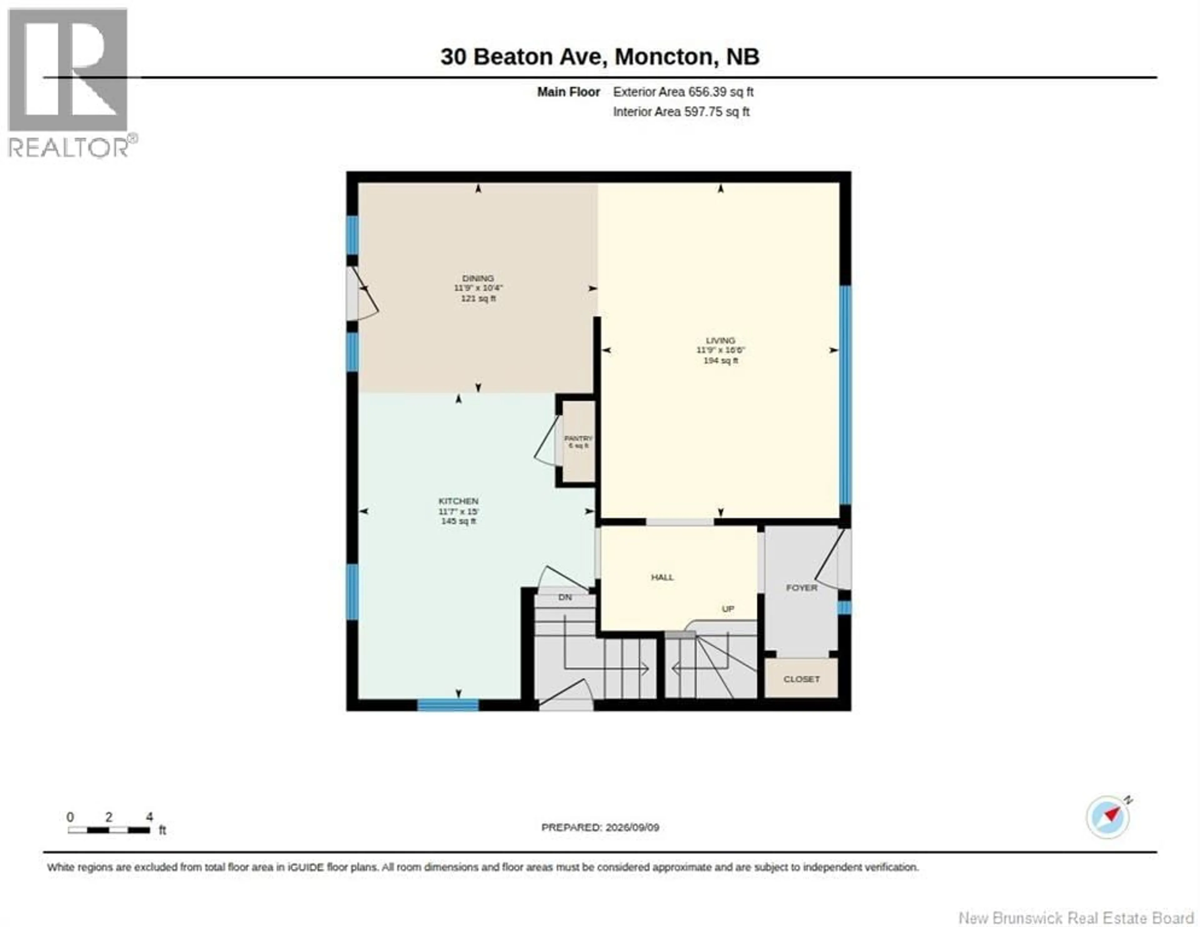 Floor plan for 30 BEATON AVENUE, Moncton New Brunswick E1E1S6