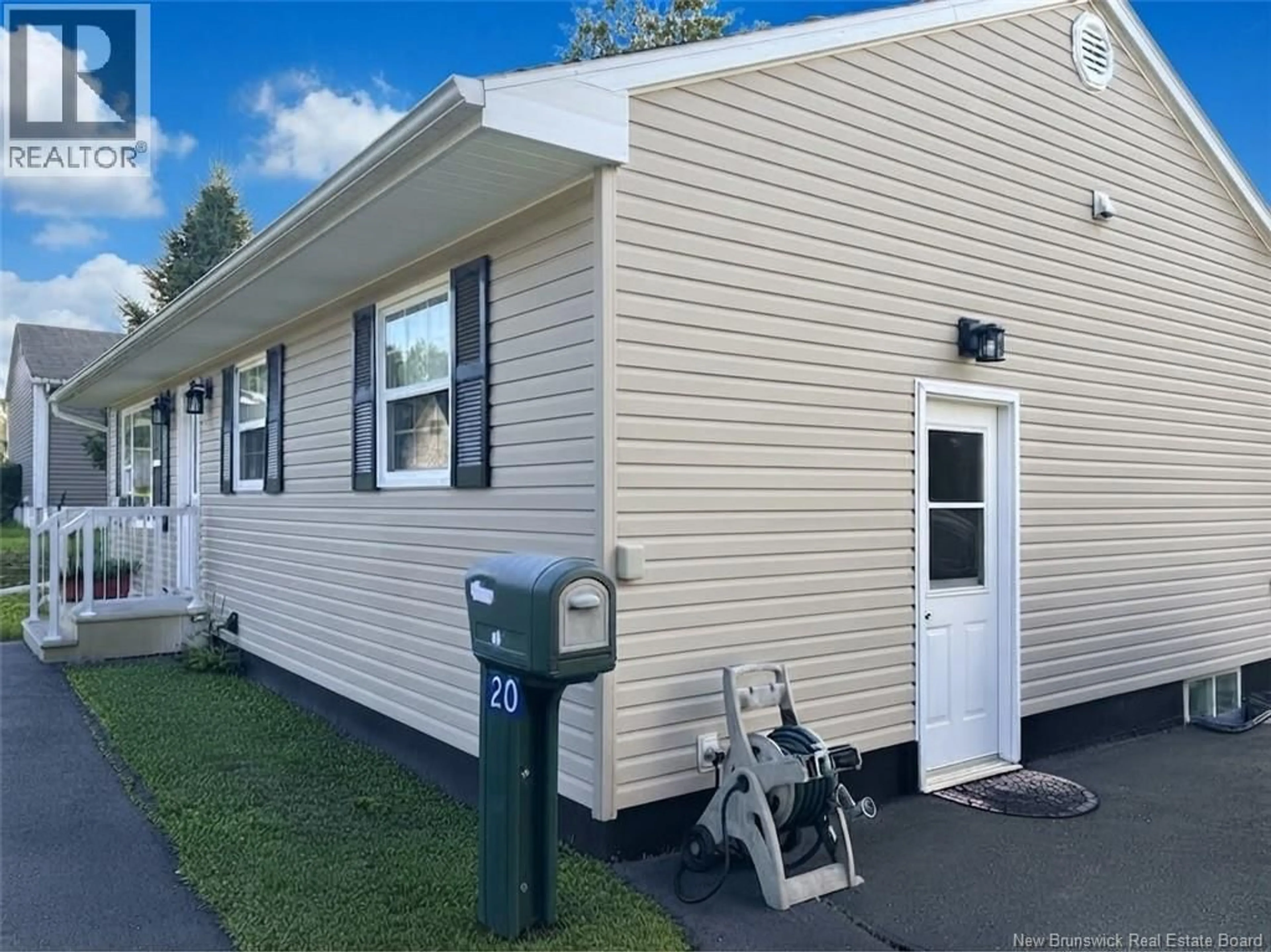 Home with vinyl exterior material, street for 20 MARVEN STREET, Miramichi New Brunswick E1N1W9