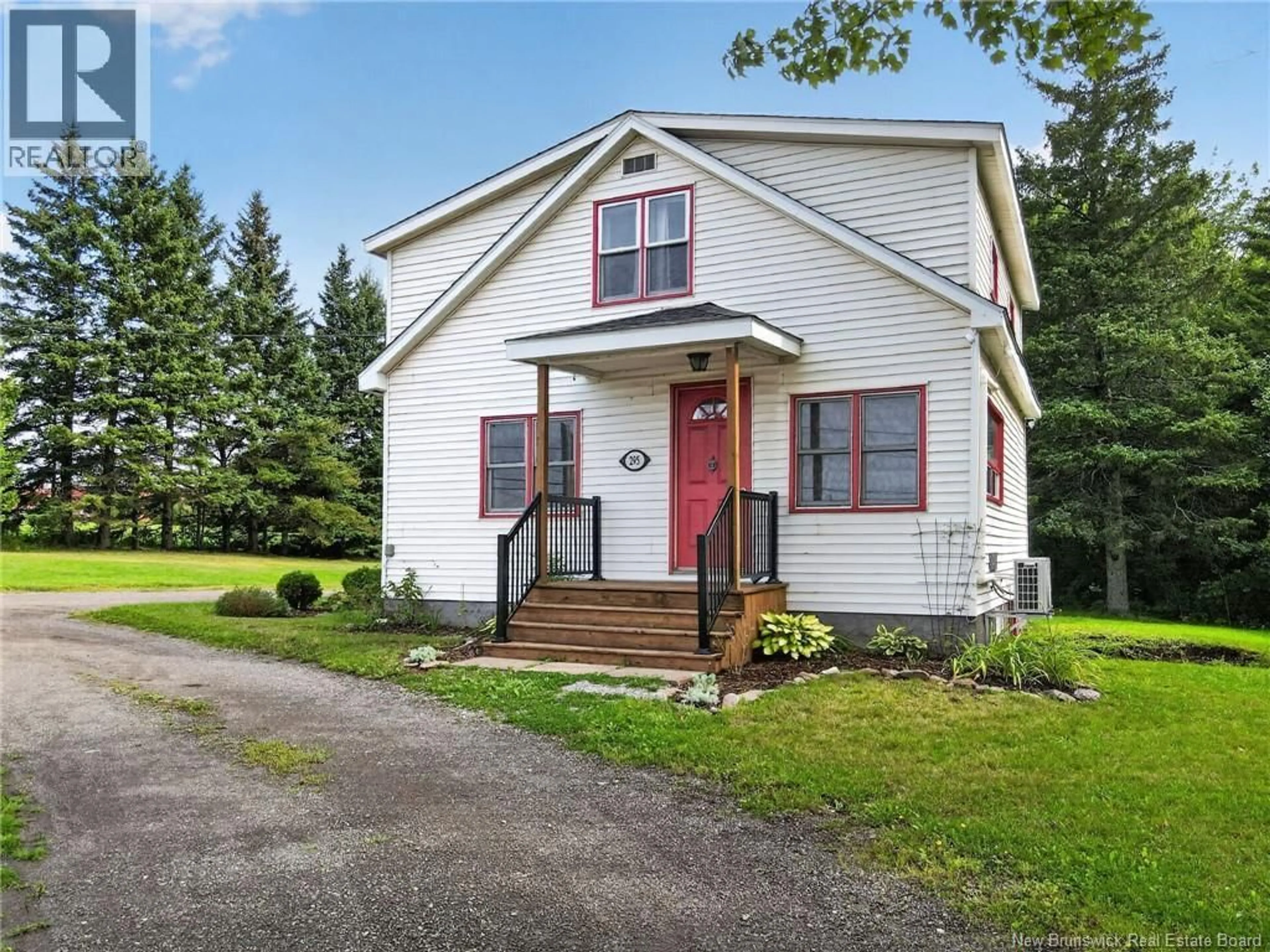 Home with vinyl exterior material, street for 295 GORGE ROAD, Moncton New Brunswick E1G3H9