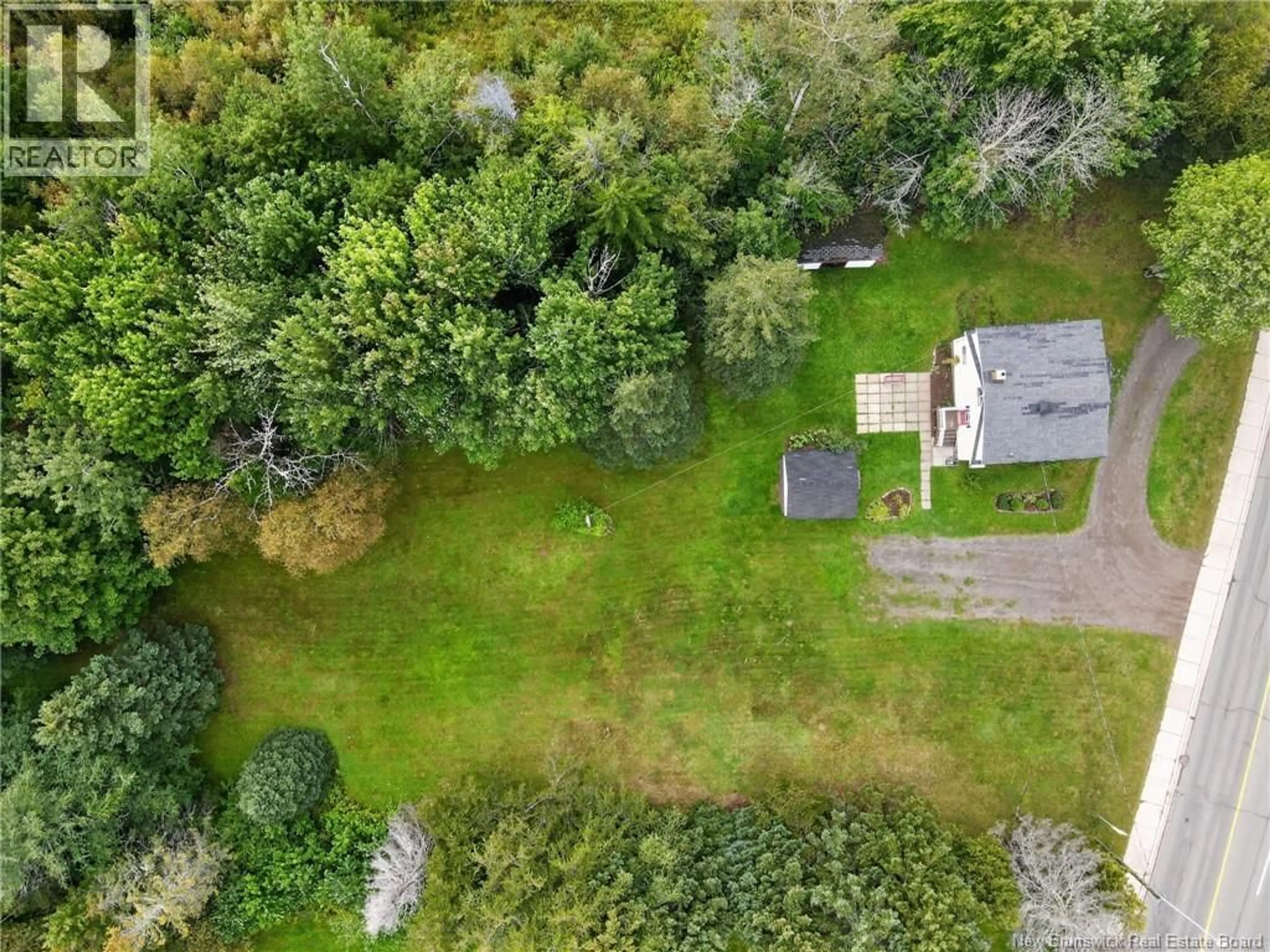 A pic from outside/outdoor area/front of a property/back of a property/a pic from drone, forest/trees view for 295 GORGE ROAD, Moncton New Brunswick E1G3H9