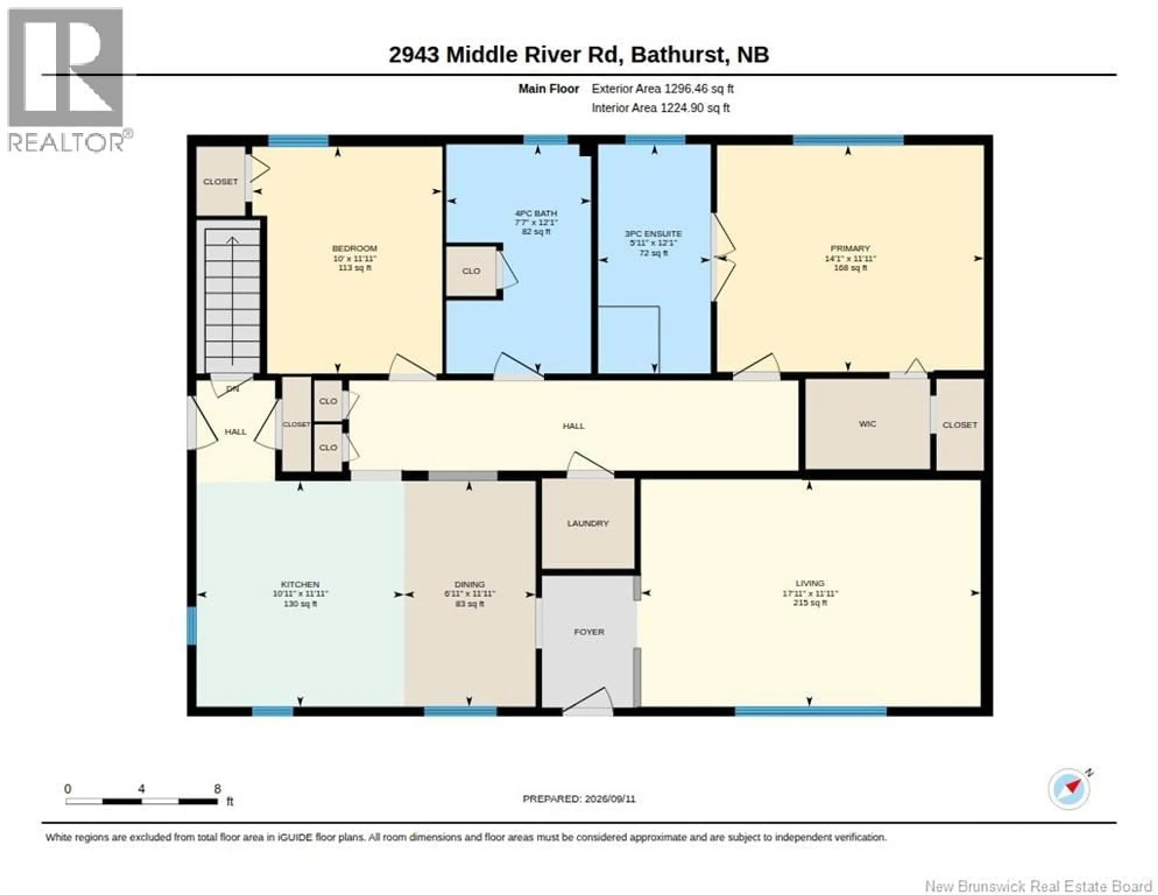 Floor plan for 2943 MIDDLE RIVER ROAD, Middle River New Brunswick E2A6X9