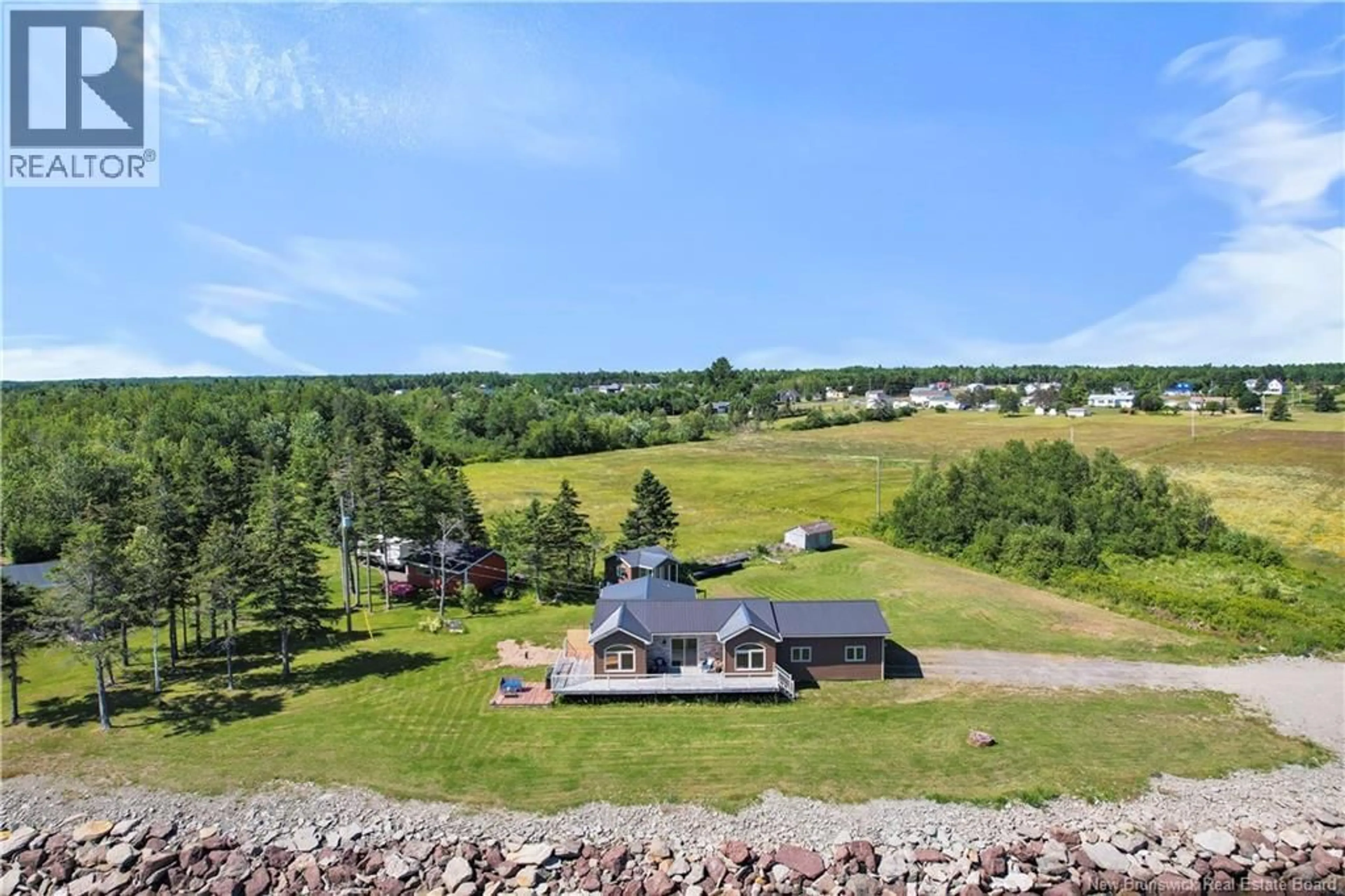 A pic from outside/outdoor area/front of a property/back of a property/a pic from drone, mountain view for 3326 ROUTE 535, Cocagne New Brunswick E4R3K4