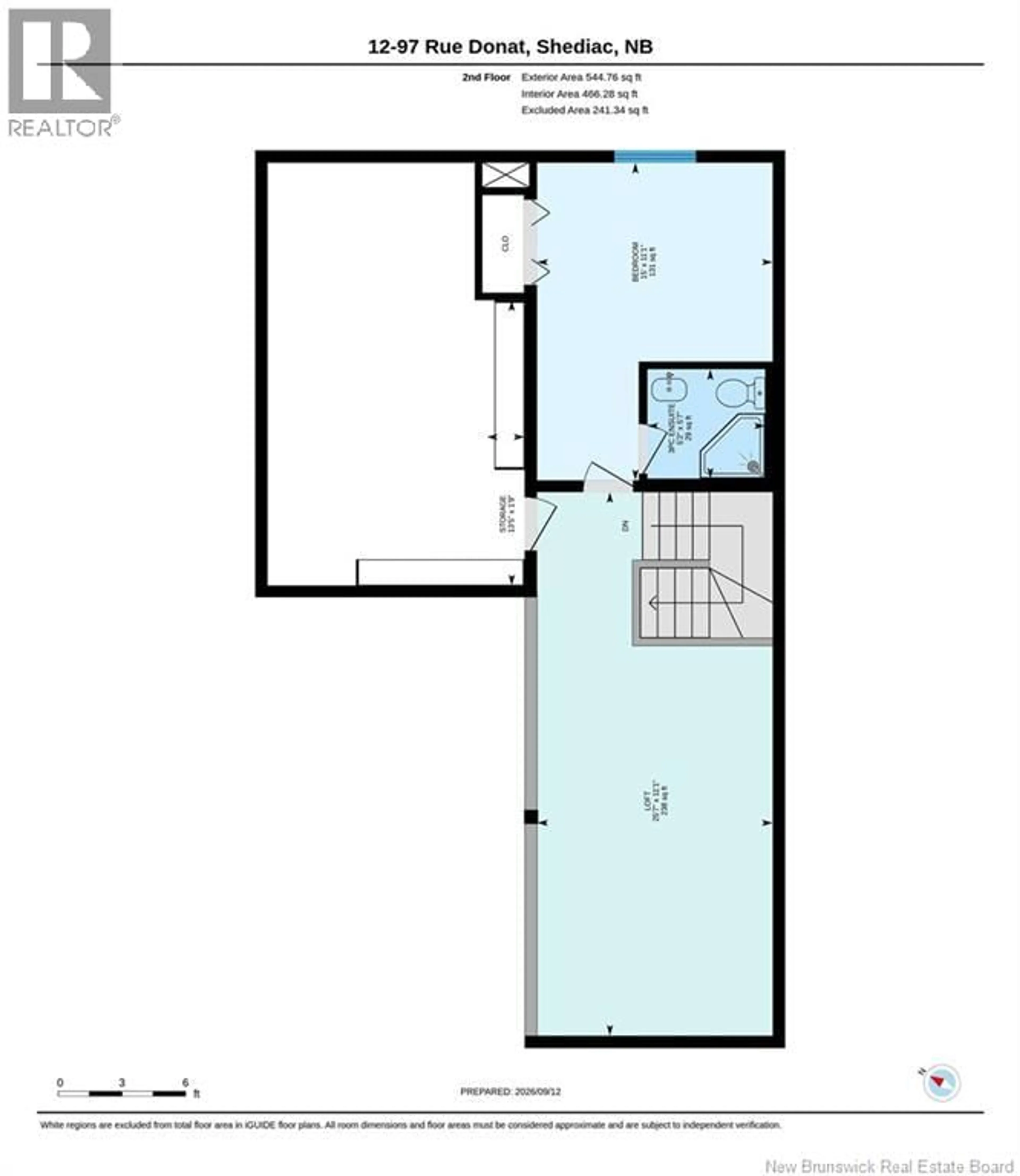 Floor plan for 12 - 97 DONAT STREET, Shediac New Brunswick E4P1P9