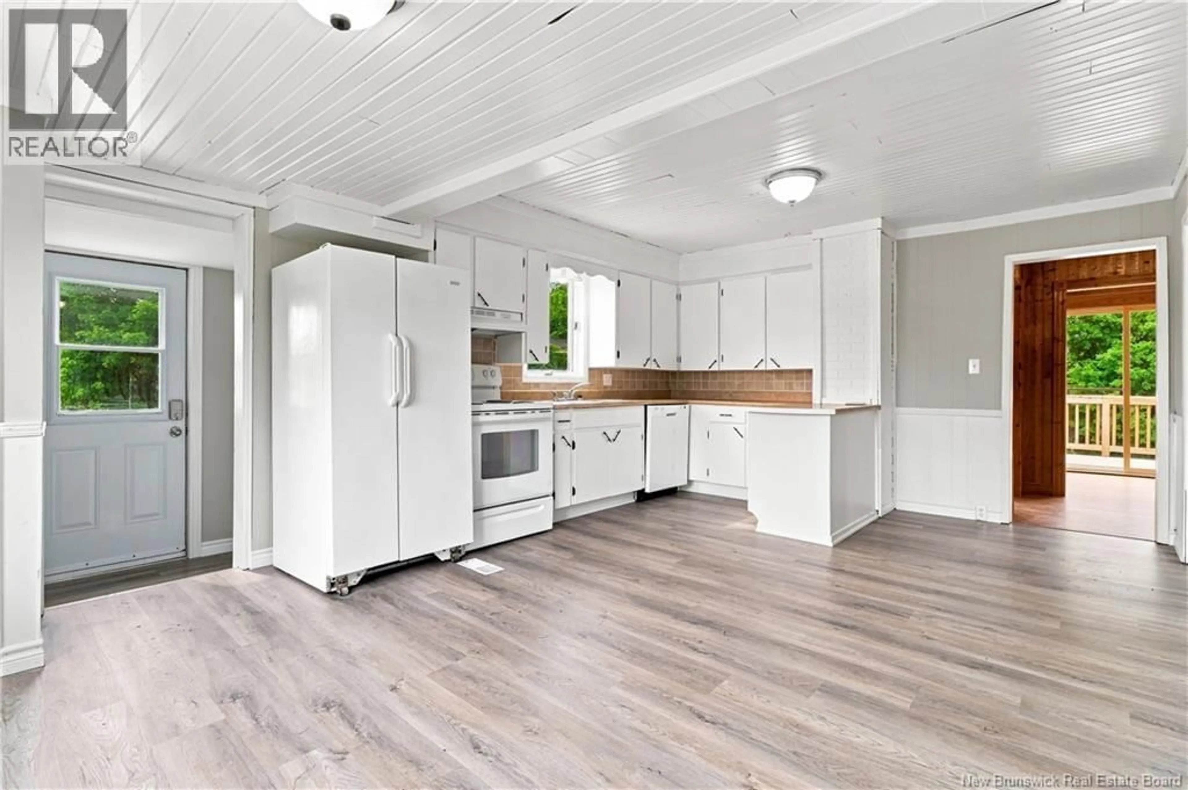 Open concept kitchen, wood/laminate floor for 39 RIDEOUT ROAD, Lower Brighton New Brunswick E7P2G2