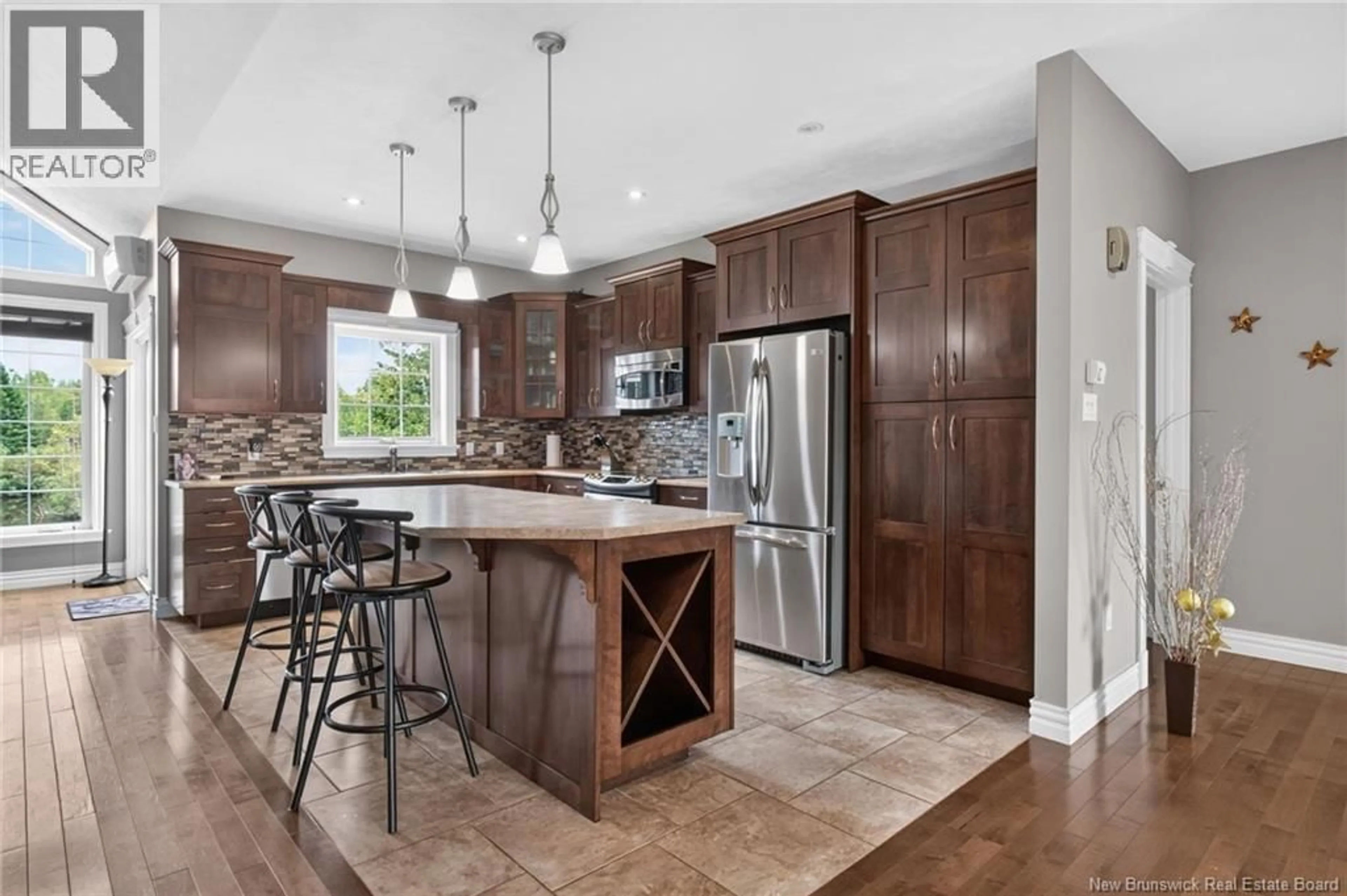 Open concept kitchen, ceramic/tile floor for 500 KAY ROAD, Saint-Antoine New Brunswick E4V0C5