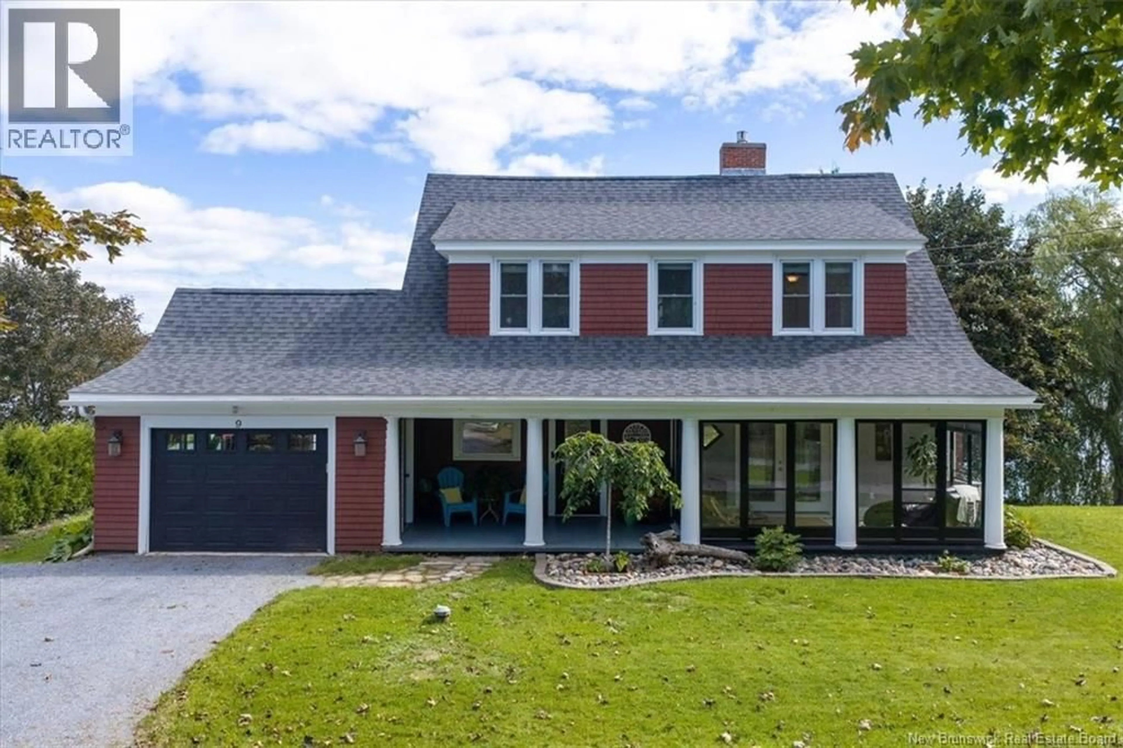 Home with vinyl exterior material, street for 9 DRIFTWOOD LANE, Grand Bay-Westfield New Brunswick E5K3G5