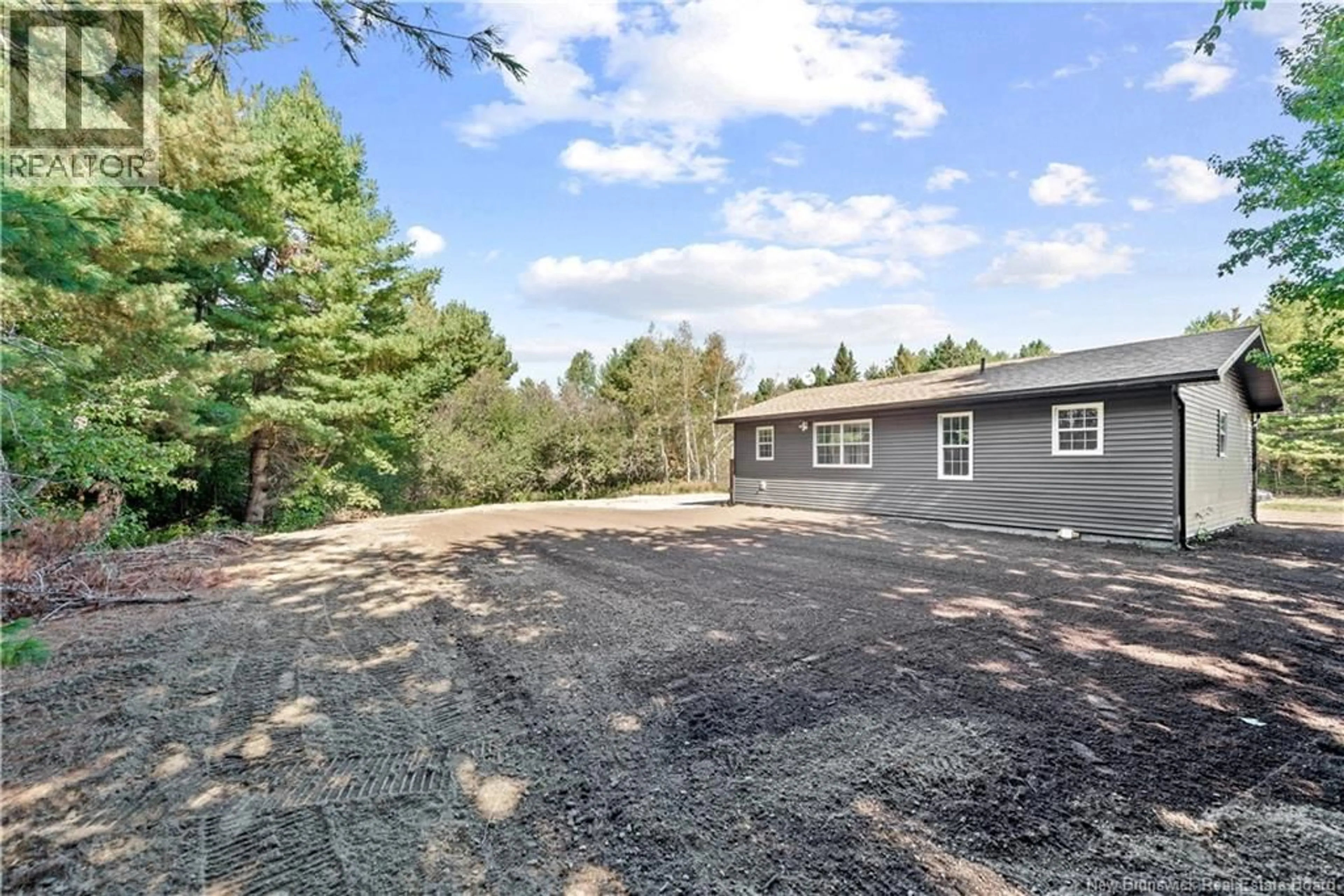 A pic from outside/outdoor area/front of a property/back of a property/a pic from drone, forest/trees view for 76 ALBAN RICHARD ROAD, Saint-Ignace New Brunswick E4X2A7