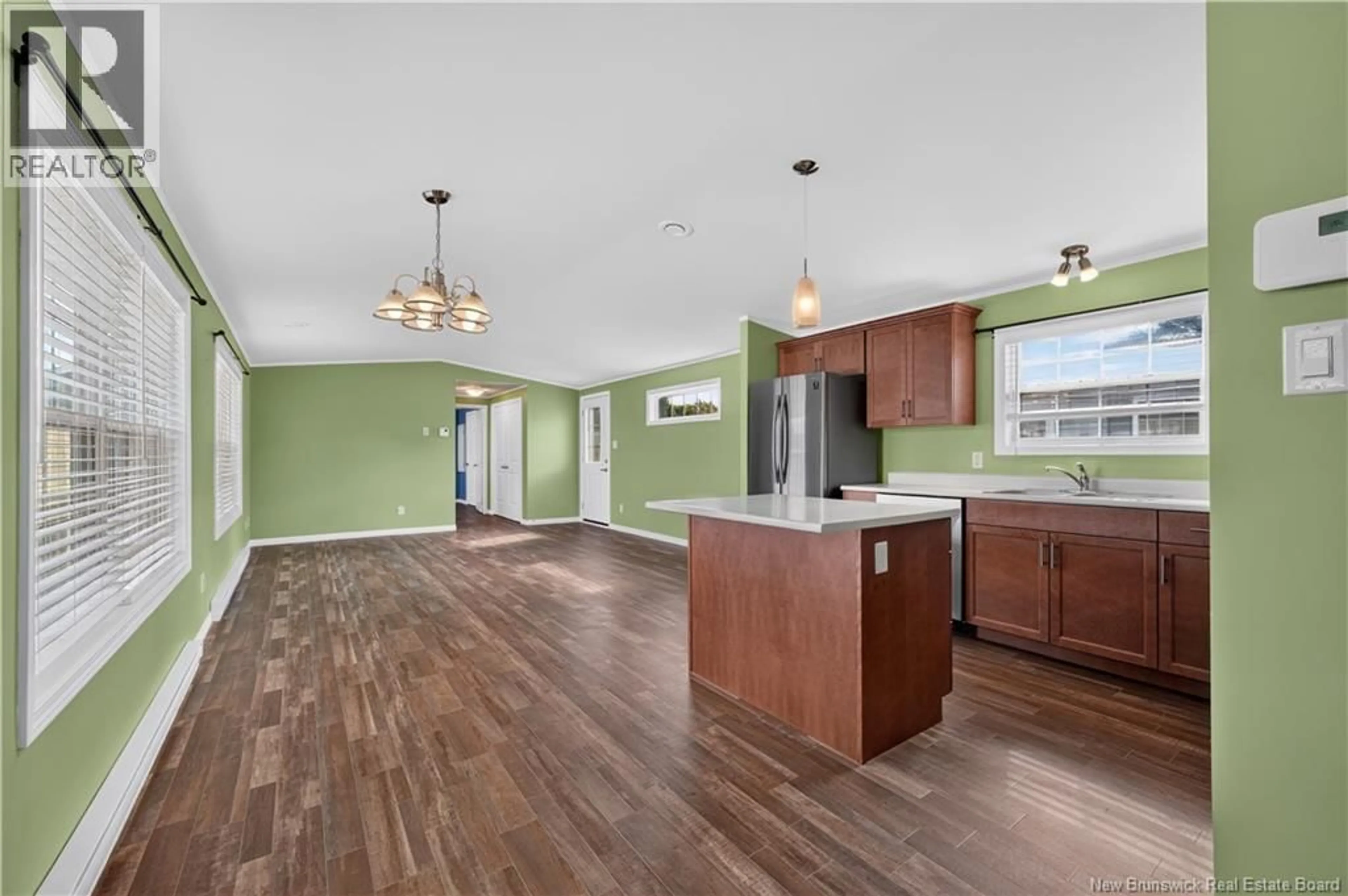 Open concept kitchen, wood/laminate floor for 8 SPRING DRIVE, Saint John New Brunswick E2N1P2