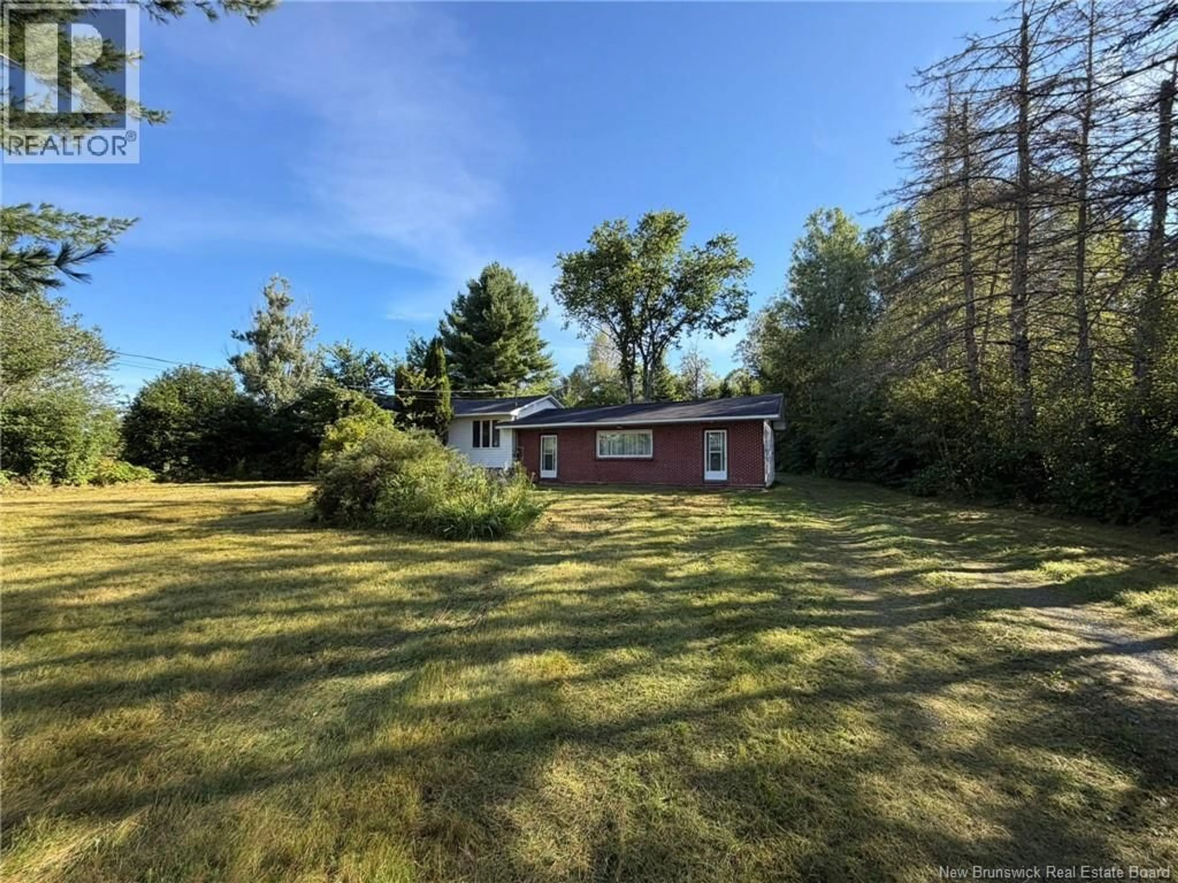 A pic from outside/outdoor area/front of a property/back of a property/a pic from drone, forest/trees view for 54 NORTHWEST ROAD, Sunny Corner New Brunswick E9E1J4