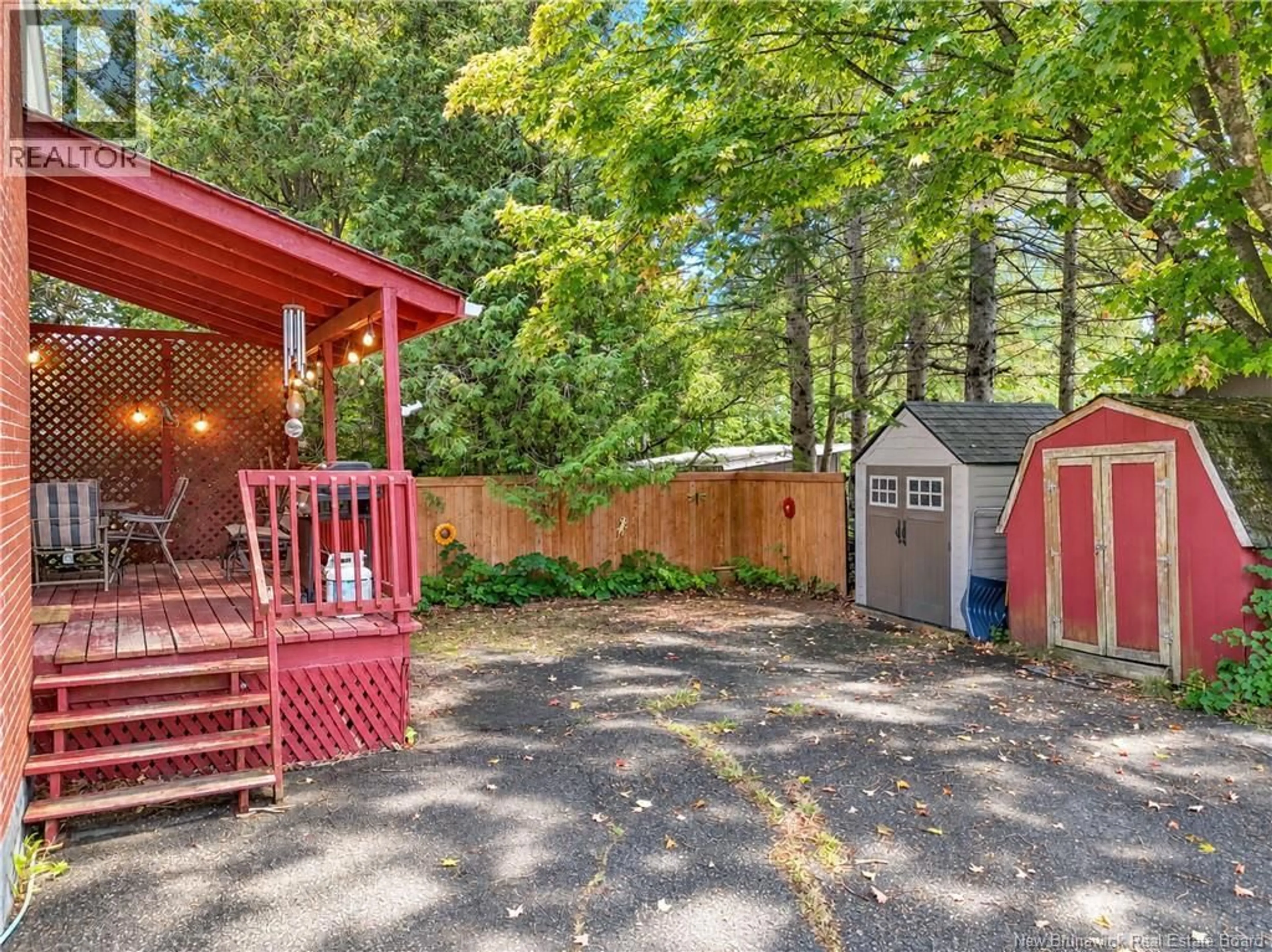 Patio, forest/trees view for 169 BURPEE STREET, Fredericton New Brunswick E3A1M6