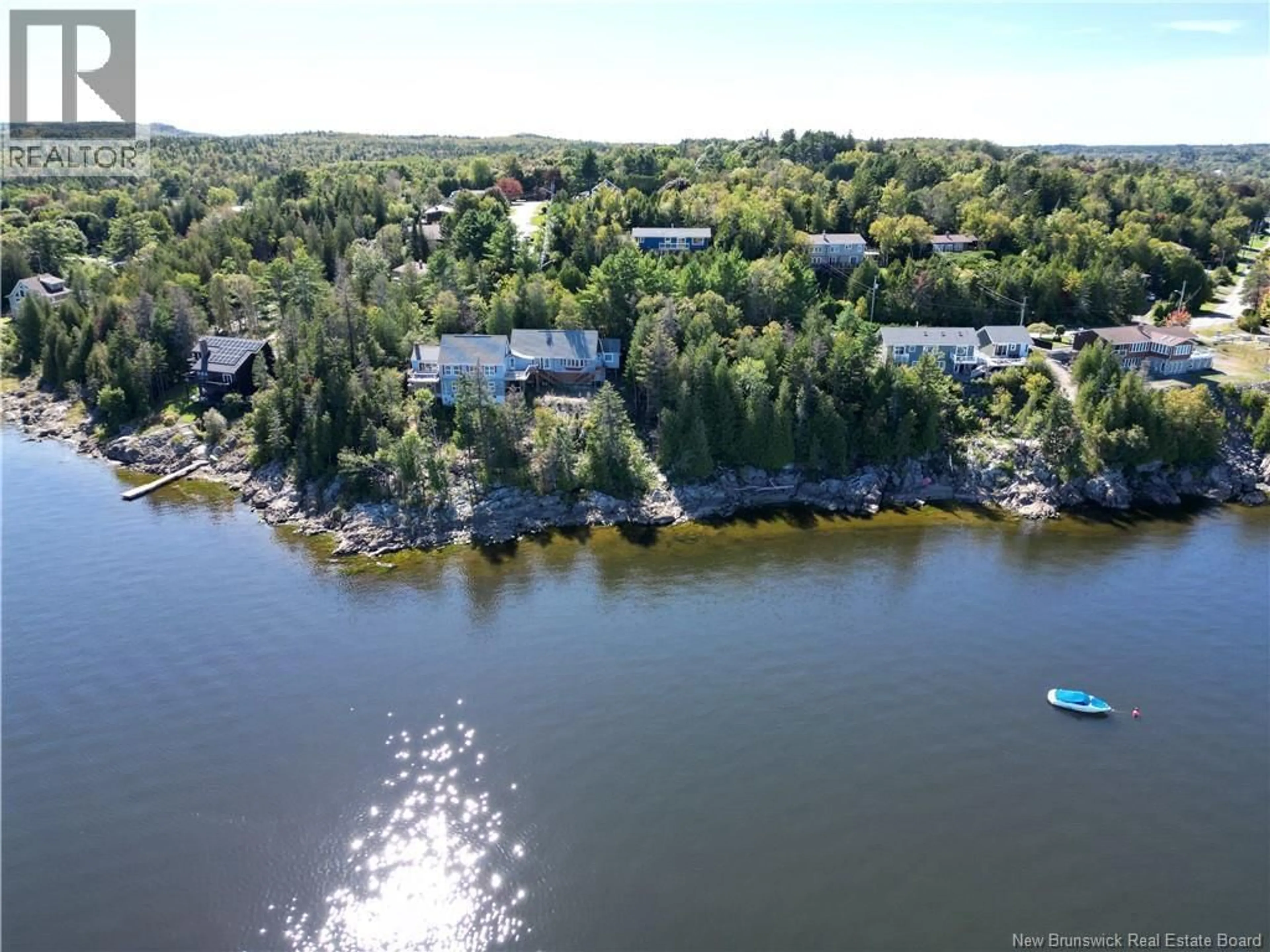 A pic from outside/outdoor area/front of a property/back of a property/a pic from drone, water/lake/river/ocean view for 6 CARDINAL LANE, Saint John New Brunswick E2M6M3